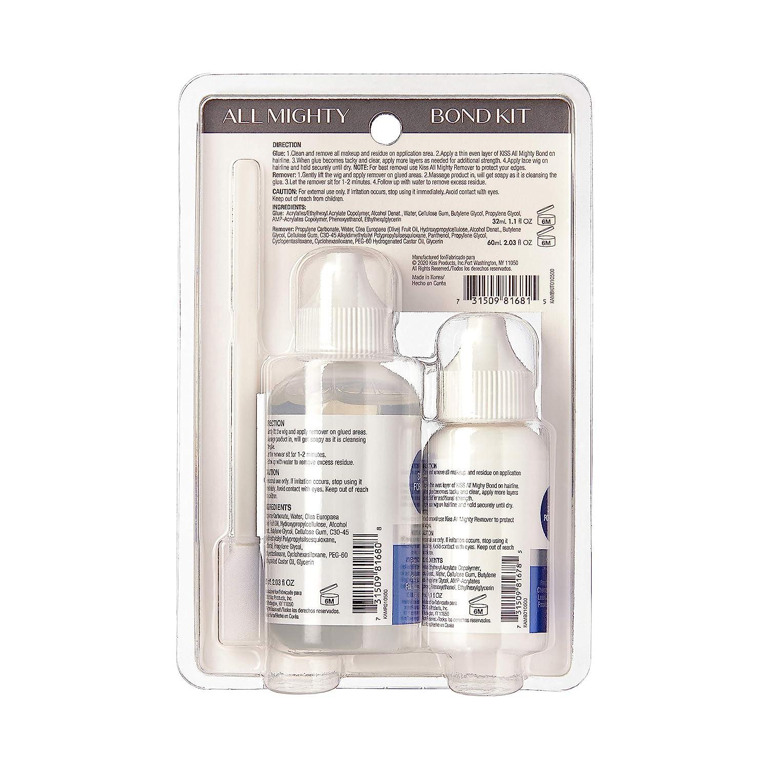 Kiss All Mighty Bond Lace Front Wig Glue and Remover Kit All Mighty