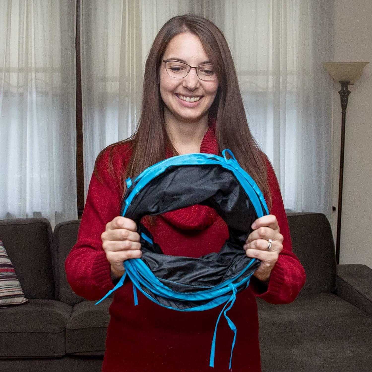 PetLike S Way Cat Tunnels Collapsible Kitty Tunnel with Ball Cat