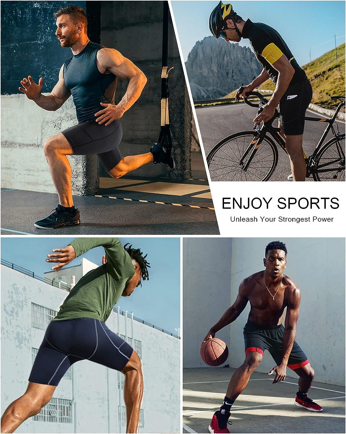 Compression Shorts for Sport, Men, Black