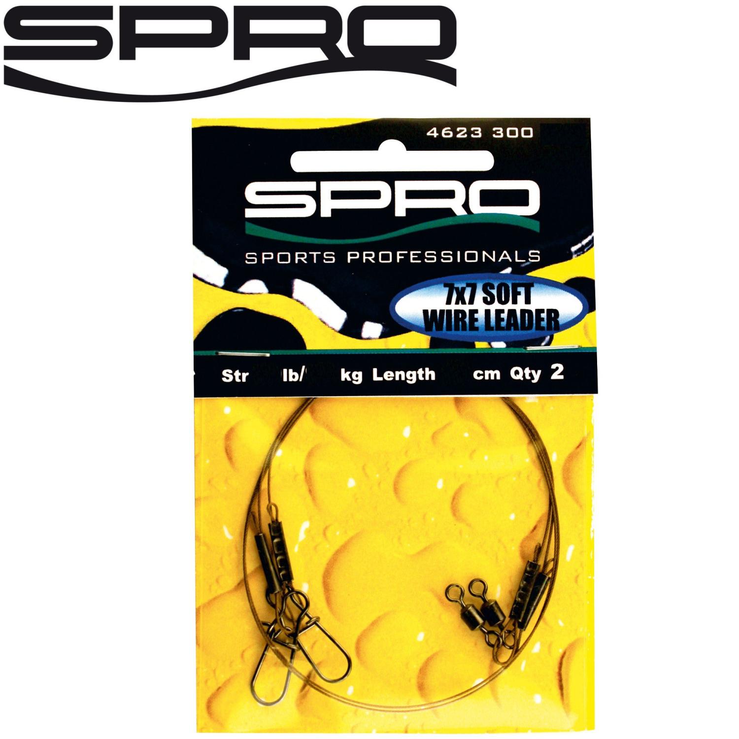 Attrezzatura Pesca Predator Pike Fighter Wire Leader 1x7-2 Scomparti In Acciaio Per La Pesca Acciaio Rivestito Nylon Morbido