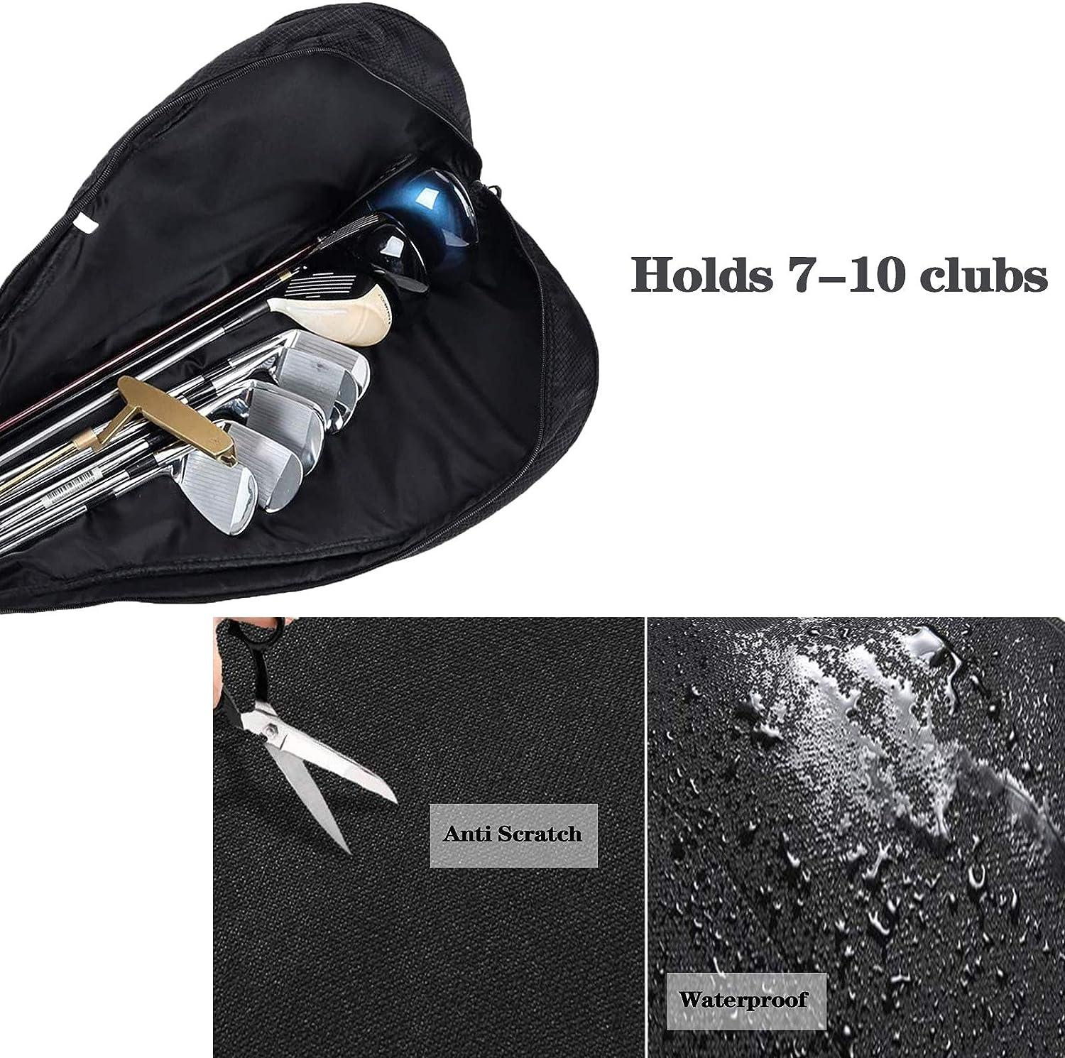 Black Lightweight Waterproof Golf Sunday Bag Portable Pencil Bag for
