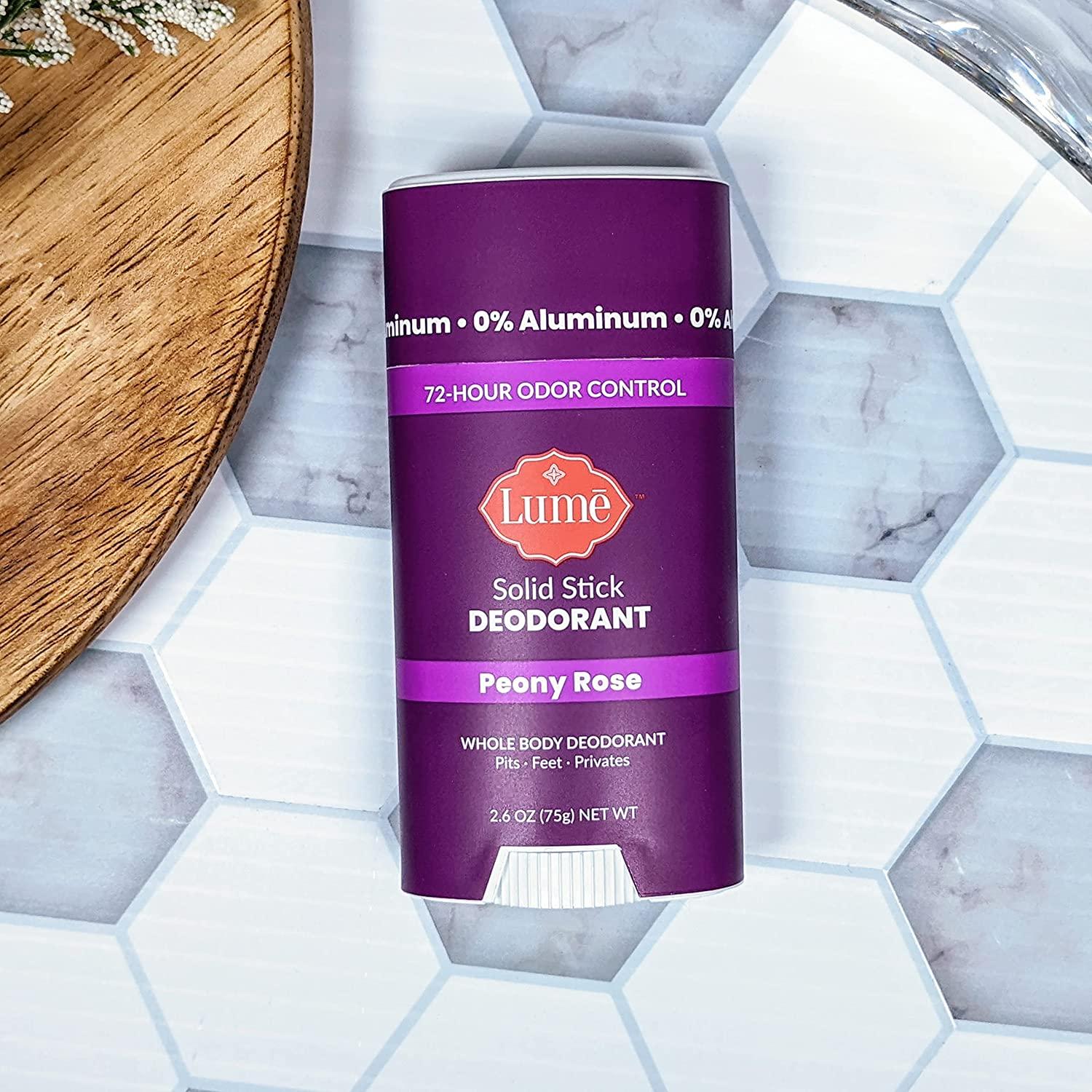 Lume Natural Solid Deodorant Stick Whole Body Deodorant Aluminum