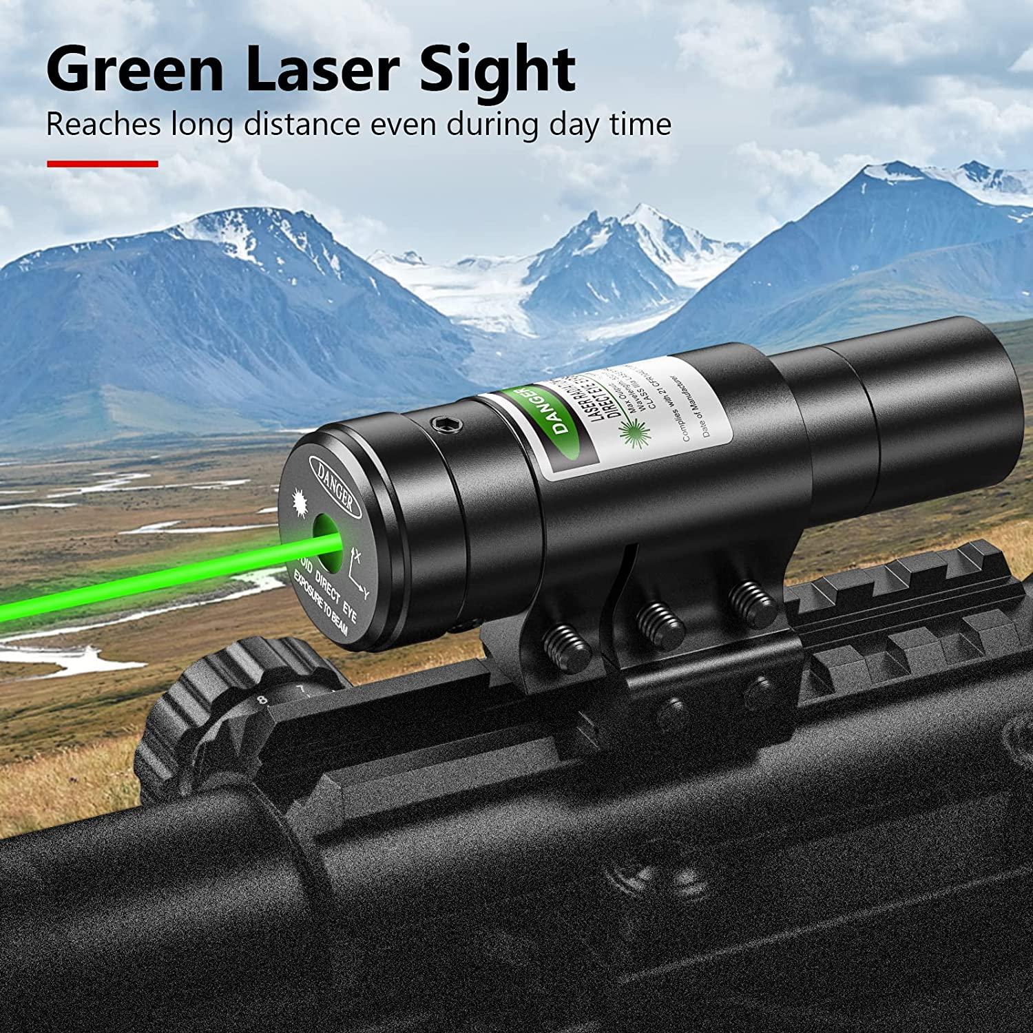 MidTen Riflescope Combo 412x50EG with Laser Sight, Holographic Reticle