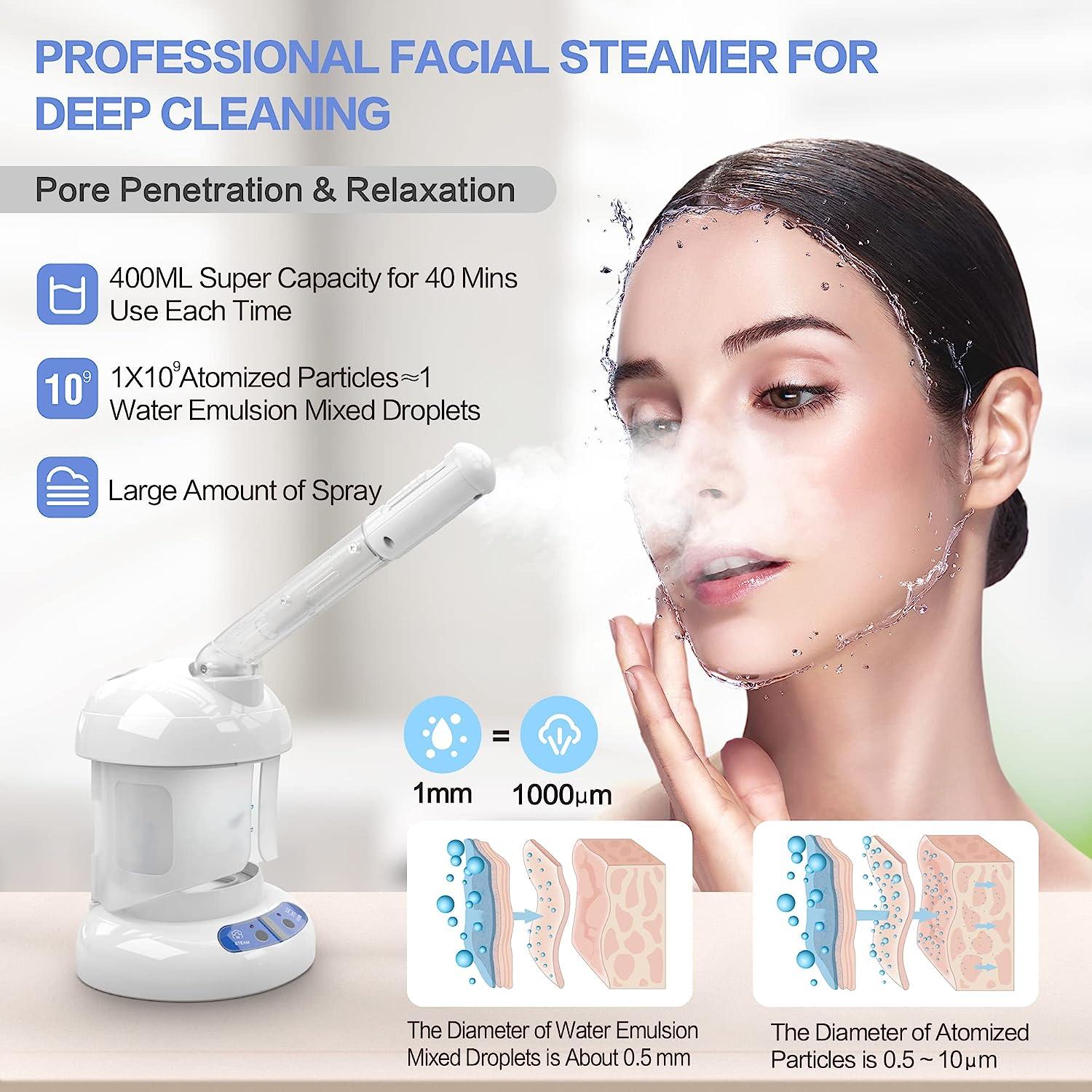 Kingsteam Facial Steamer with Extendable Arm Professional Nano Ionic