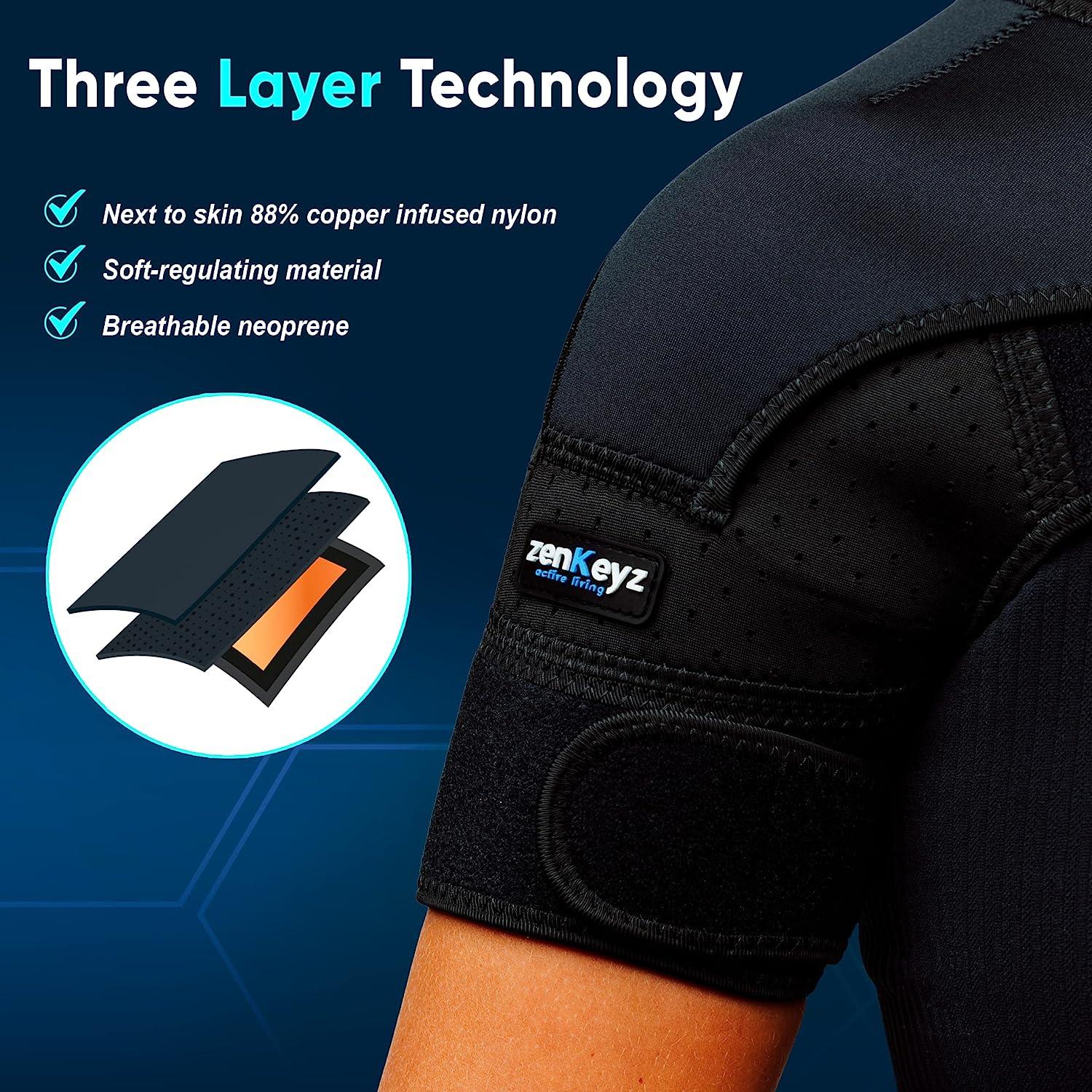 Copper Compression Recovery Shoulder Brace