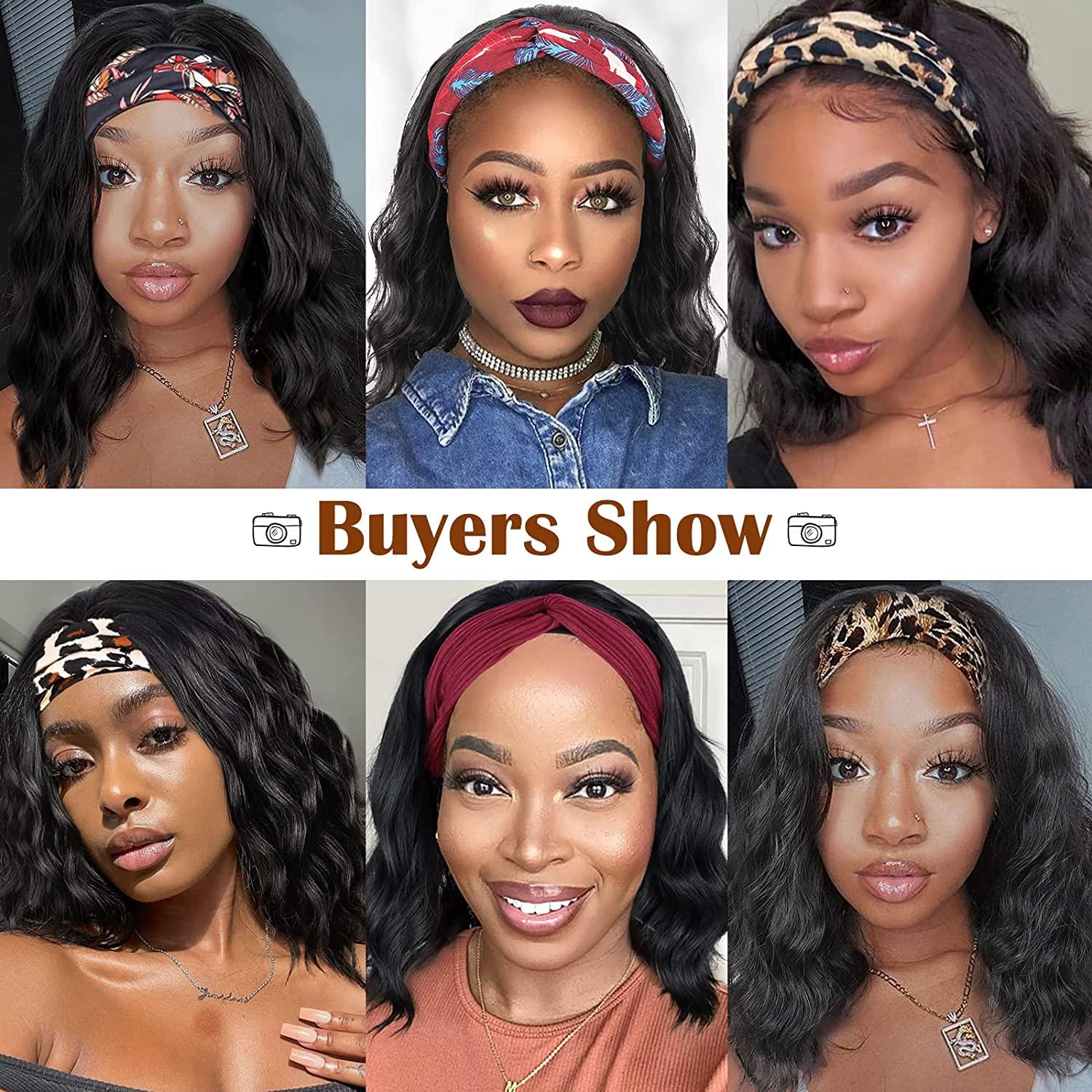 Long Wavy Headband Wig for Black Women - Synthetic Hair Fashion main image 1