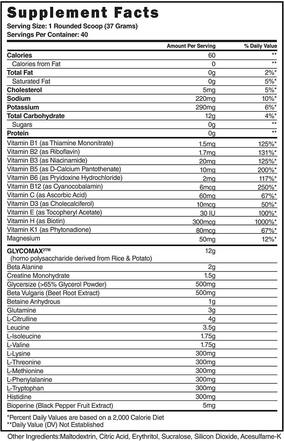 Steel Supplements ADABolic Pre Workout Muscle Builder for Men & Women