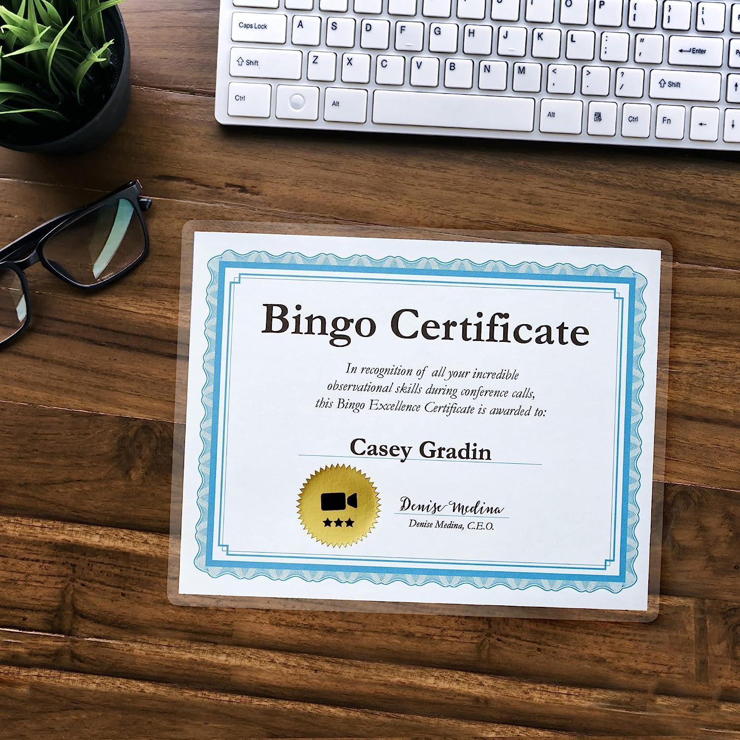 Avery 73601 SelfAdhesive Laminating Sheets, 9 x 12 Inch, Permanent