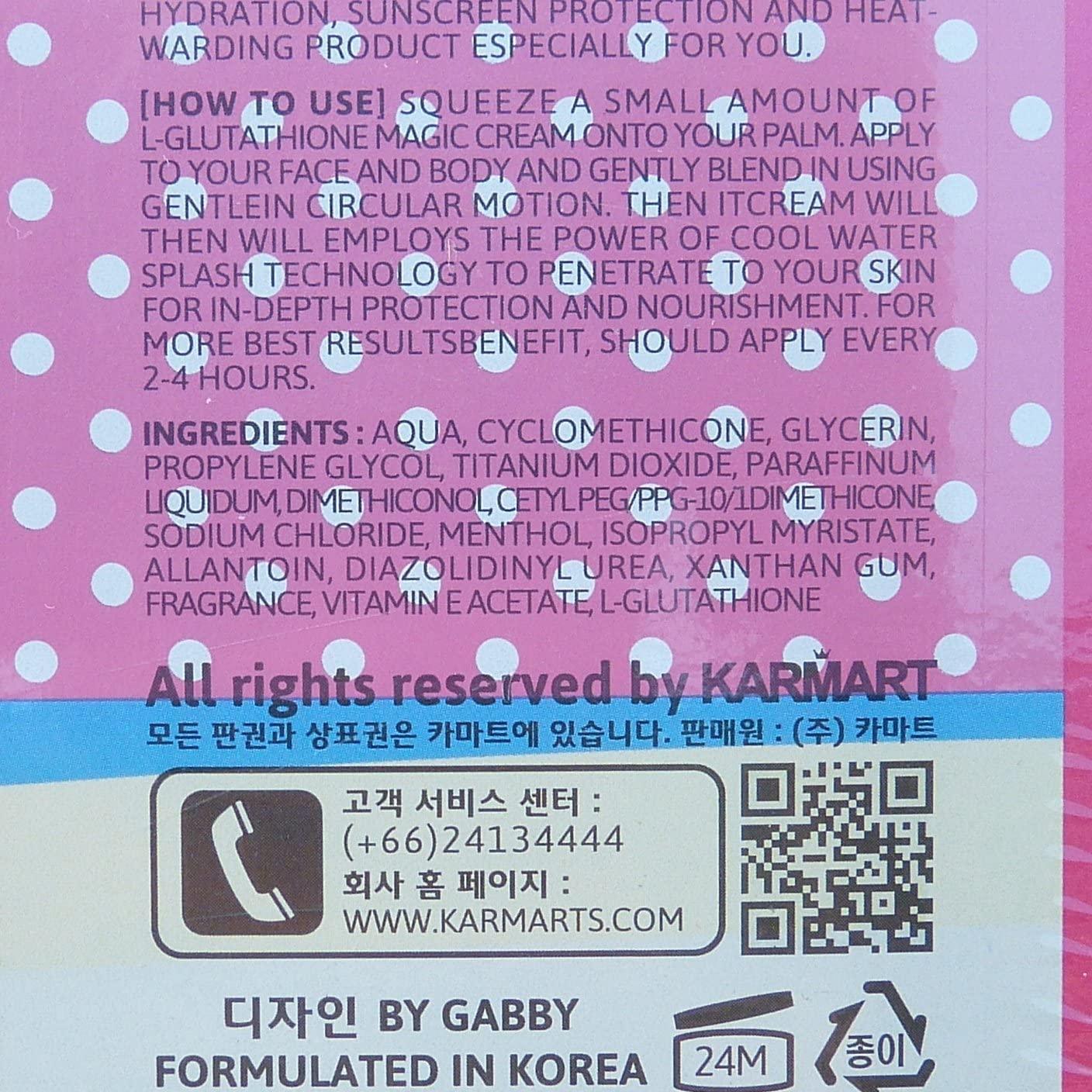 Cathy Doll L-Glutathione Magic Cream SPF 50 Whitening Sunscreen 138ml | Buy  Now with Express International Delivery | GoSupps.com