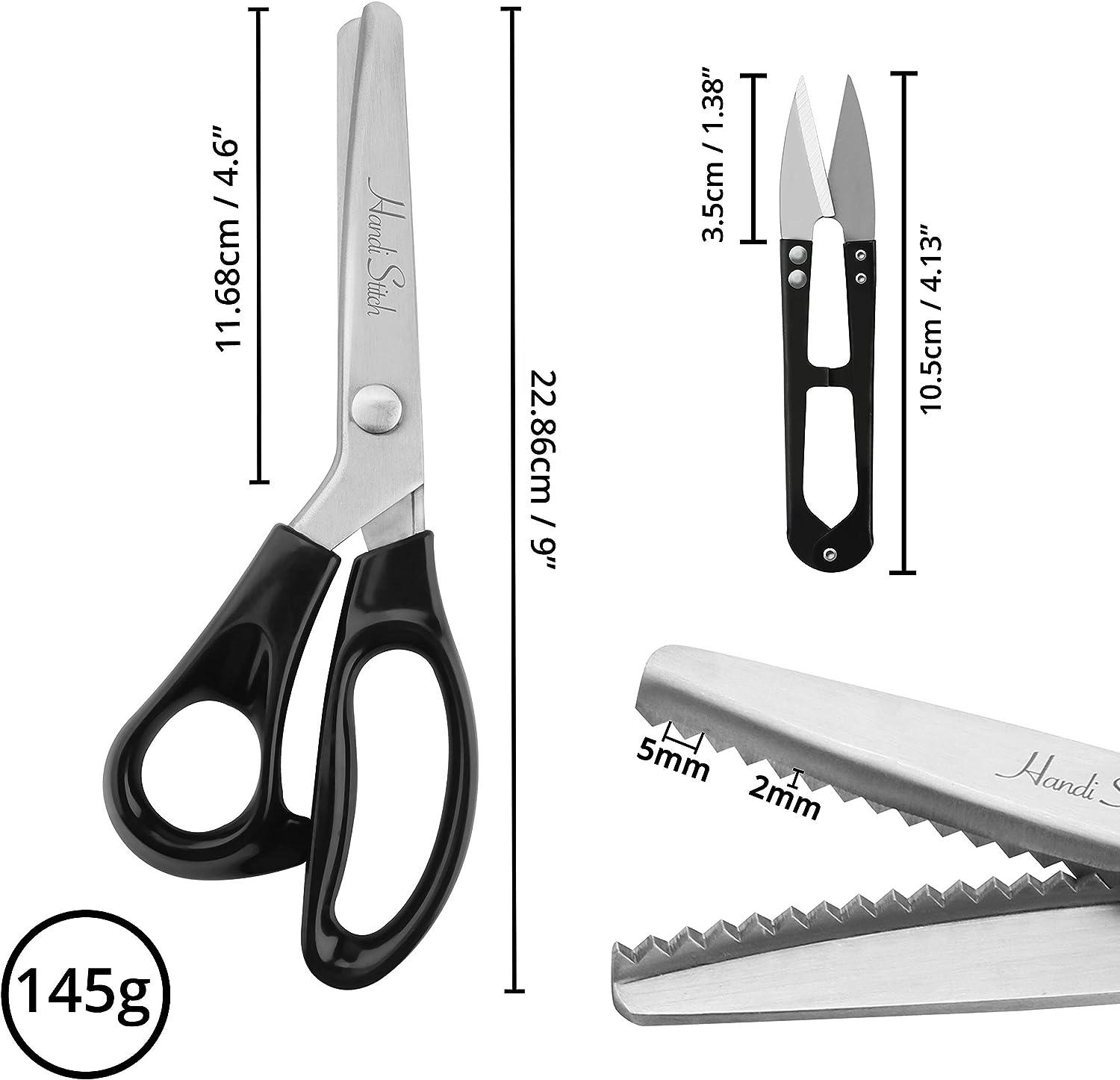 8 Pinking Shears Stainless Steel Crafting Cutting Scissors Zig Zag Pattern