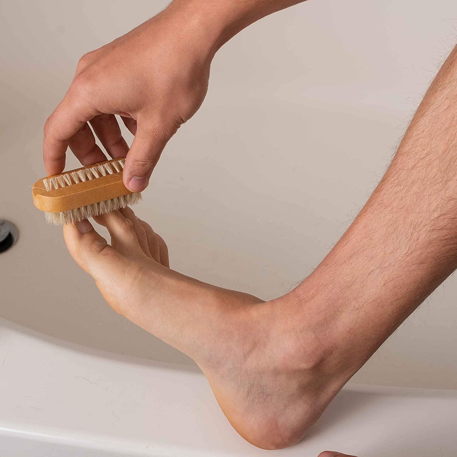 GranNaturals Toe & Finger Nail Brush Hand & Foot Brush for Cleaning