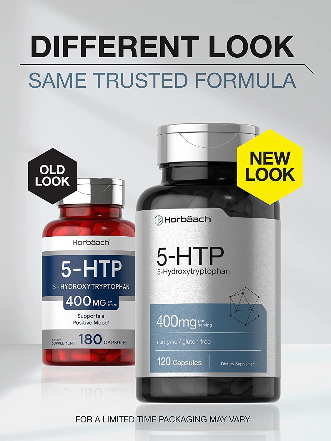 5HTP 400mg Capsules | 120 Capsules | 5-HTP Extra Strength Supplement ...