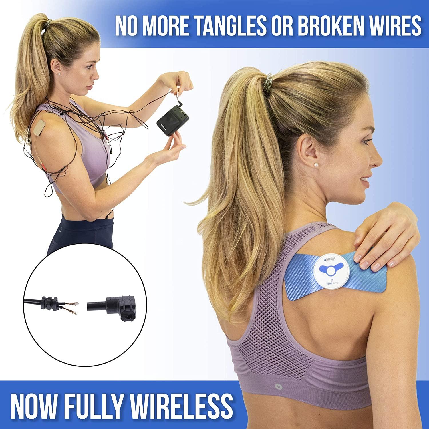 Omega Wireless TENS Unit Muscle Stimulator with Large Touchscreen
