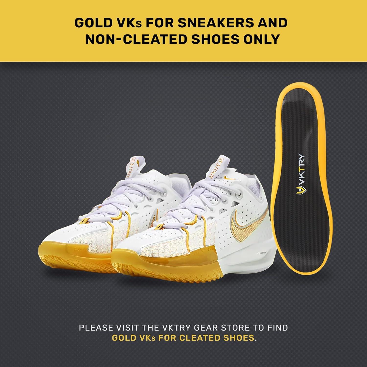 VKTRY Gold Performance Insoles Custom Carbon Fiber Inserts for