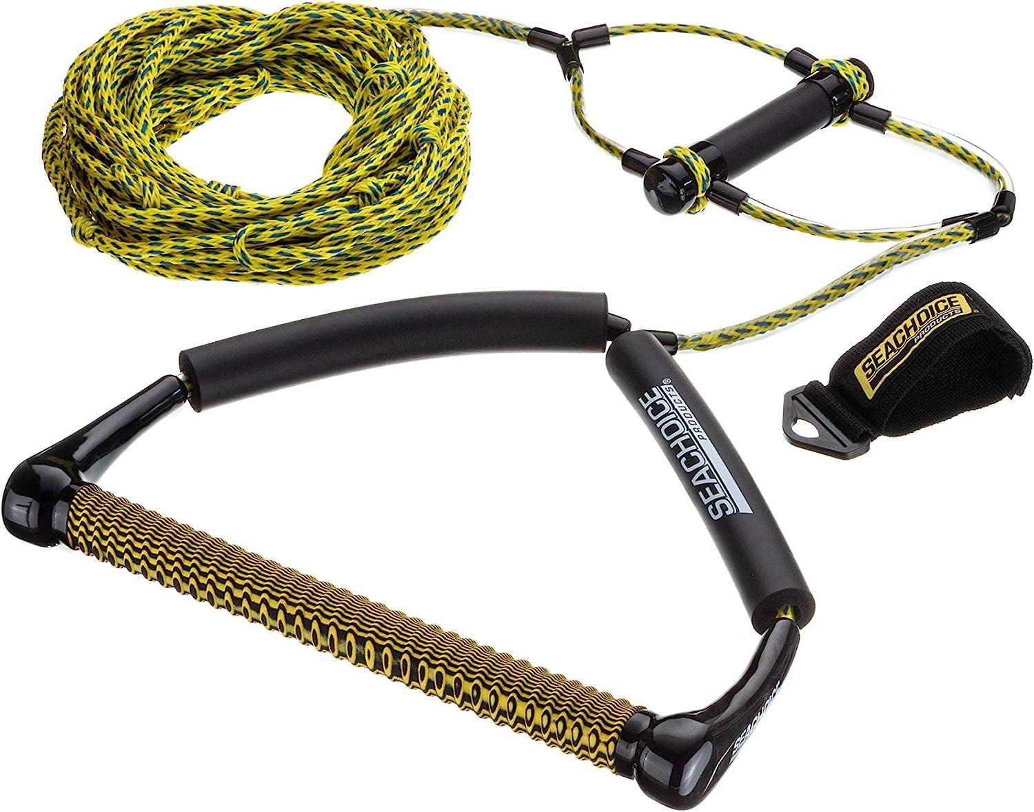 Seachoice 4Section Wakeboard Rope, 70 Ft. Long, 15 In. Handle w
