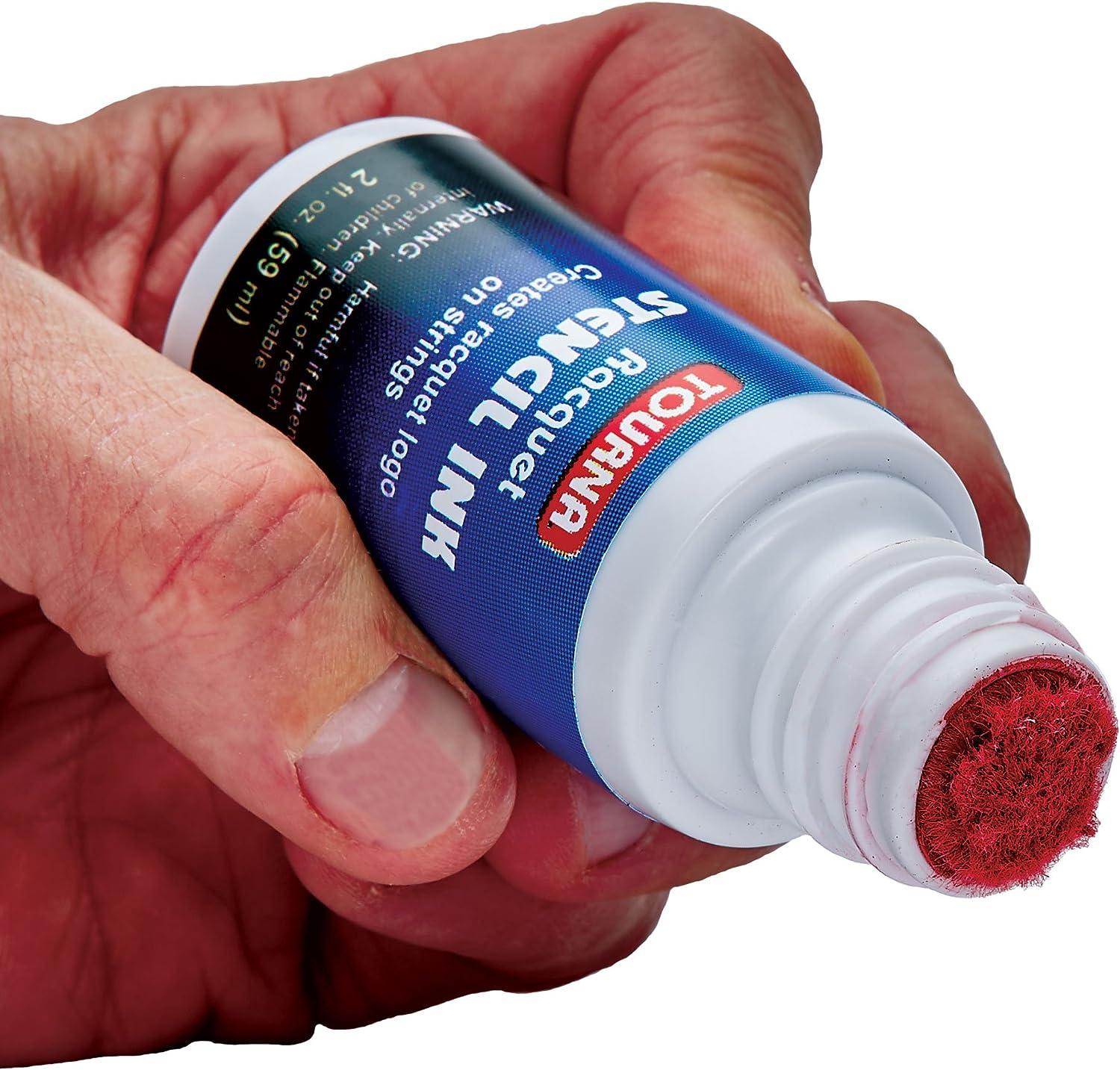 Tourna Racquet Stencil Ink Blue Longlasting and Vibrant Color