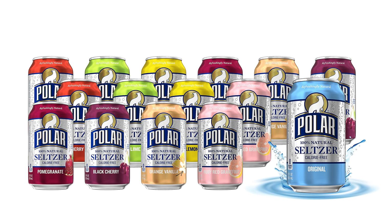 Polar Beverages All Flavor Variety Pack 15 Pack of 12 Fl Oz Cans