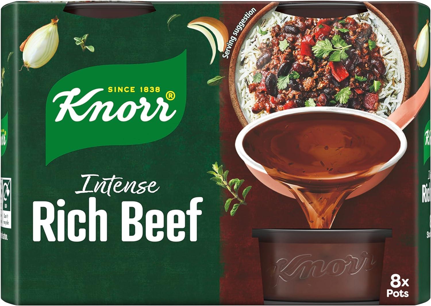 Knorr Rich Beef Stock Pots glutenfree to add a deep beef flavour to