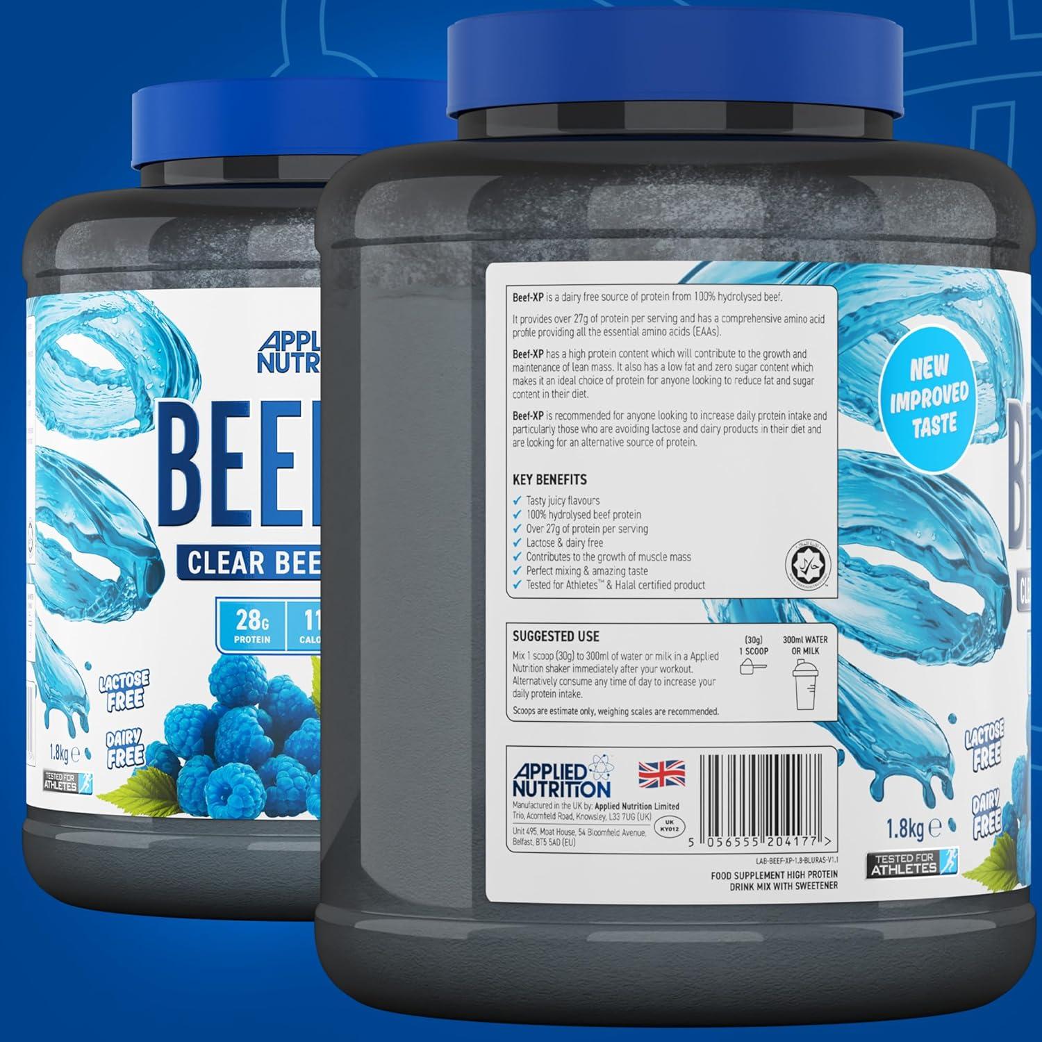 Applied Nutrition Beef XP - Clear Hydrolysed Beef Protein Isolate Fruit ...