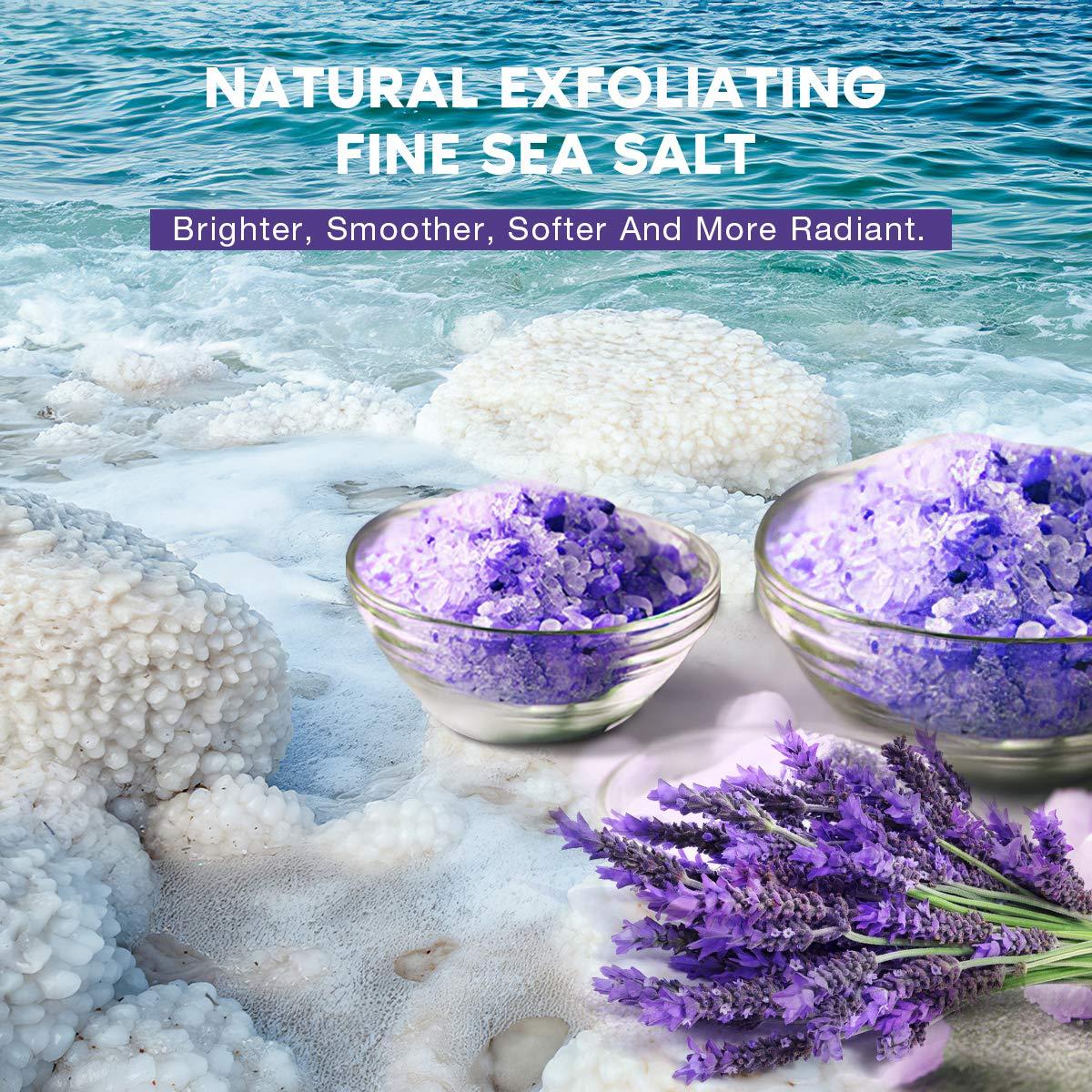 Emilia Foot Scrubs - Natural Organic Scrub - Exfoliating Body, Hand & Foot  Scrub - Feet Exfoliator - Dead Sea Mineral Salt, Lavender & Tea Tree Oil