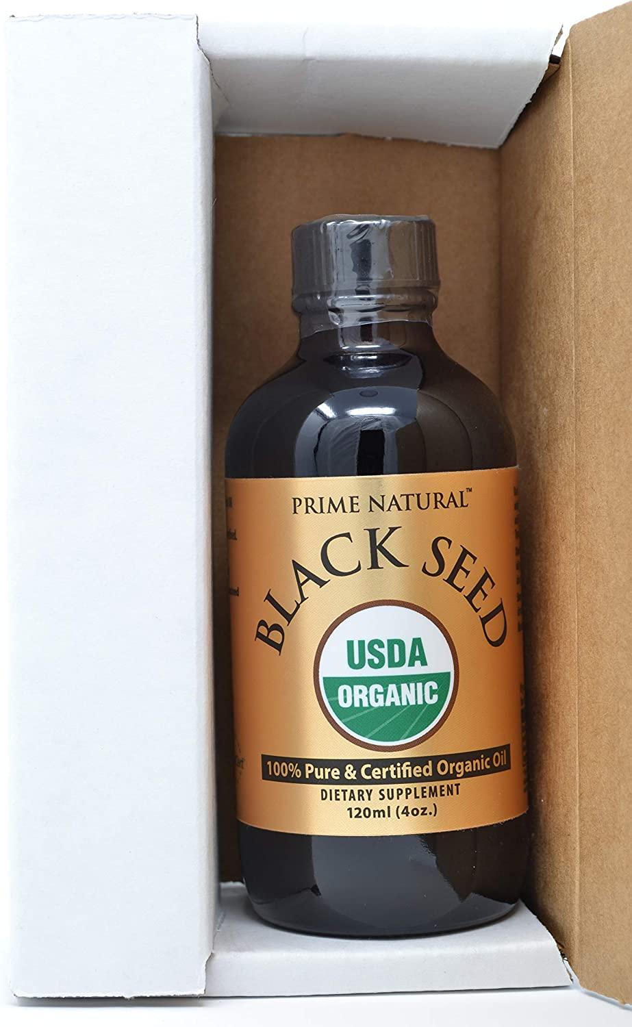Organic Black Seed Oil 4oz USDA Certified High Thymoquinone