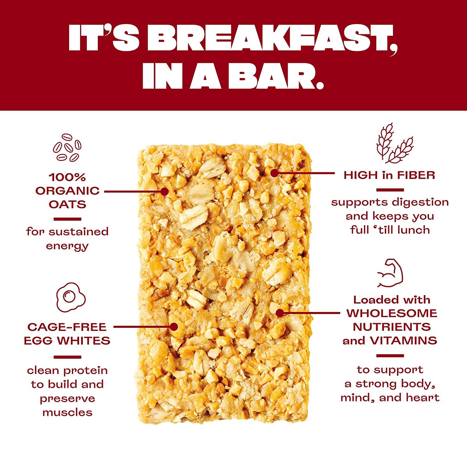 OVER EASY Breakfast Bars All Natural, Clean Ingredient Protein Bars
