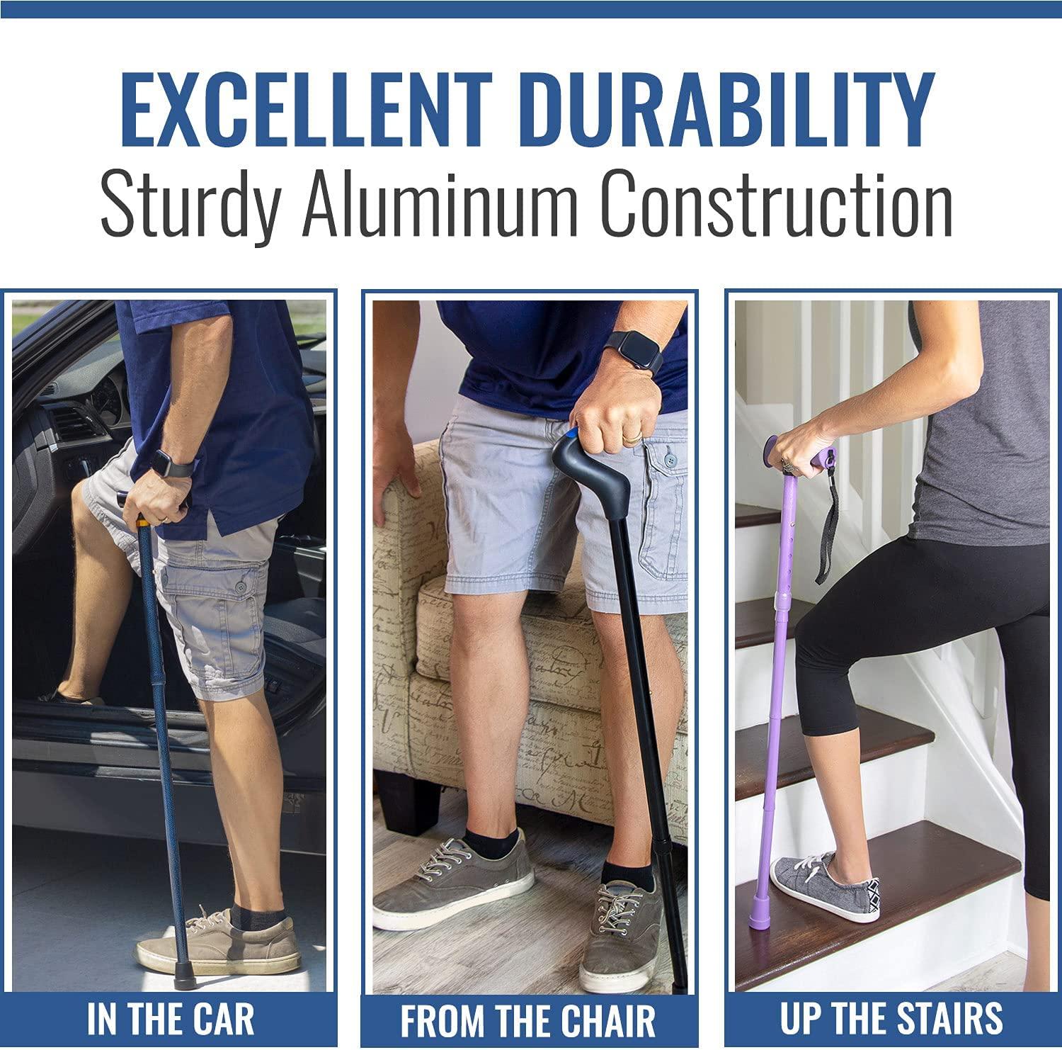 DMI Designer Folding Cane, Walking Cane, Foldable Cane for Men and