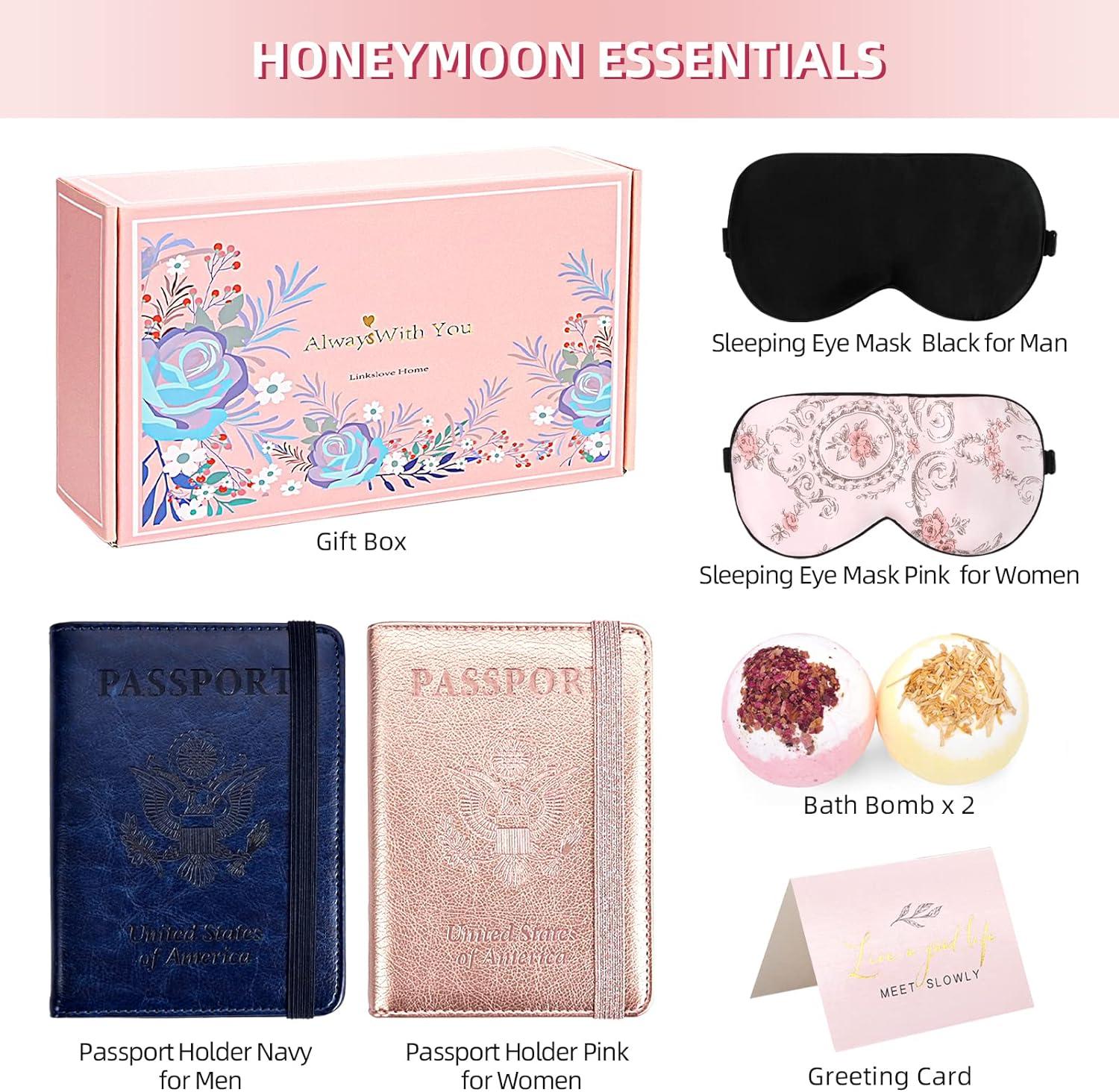 19 Momme 100% Pure Mulberry Silk Sleeping Eye Masks and Passport Holders  for Wedding Gifts Honeymoon Gifts for Newlywed Wedding Gifts for Couples Just  Married Gifts for Travel Luxury