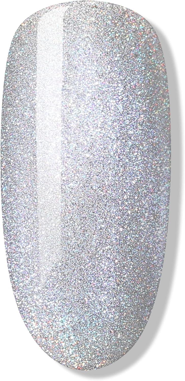Bluesky Gel Nail Polish Magnetic Holo Top Coat Clear Long Lasting