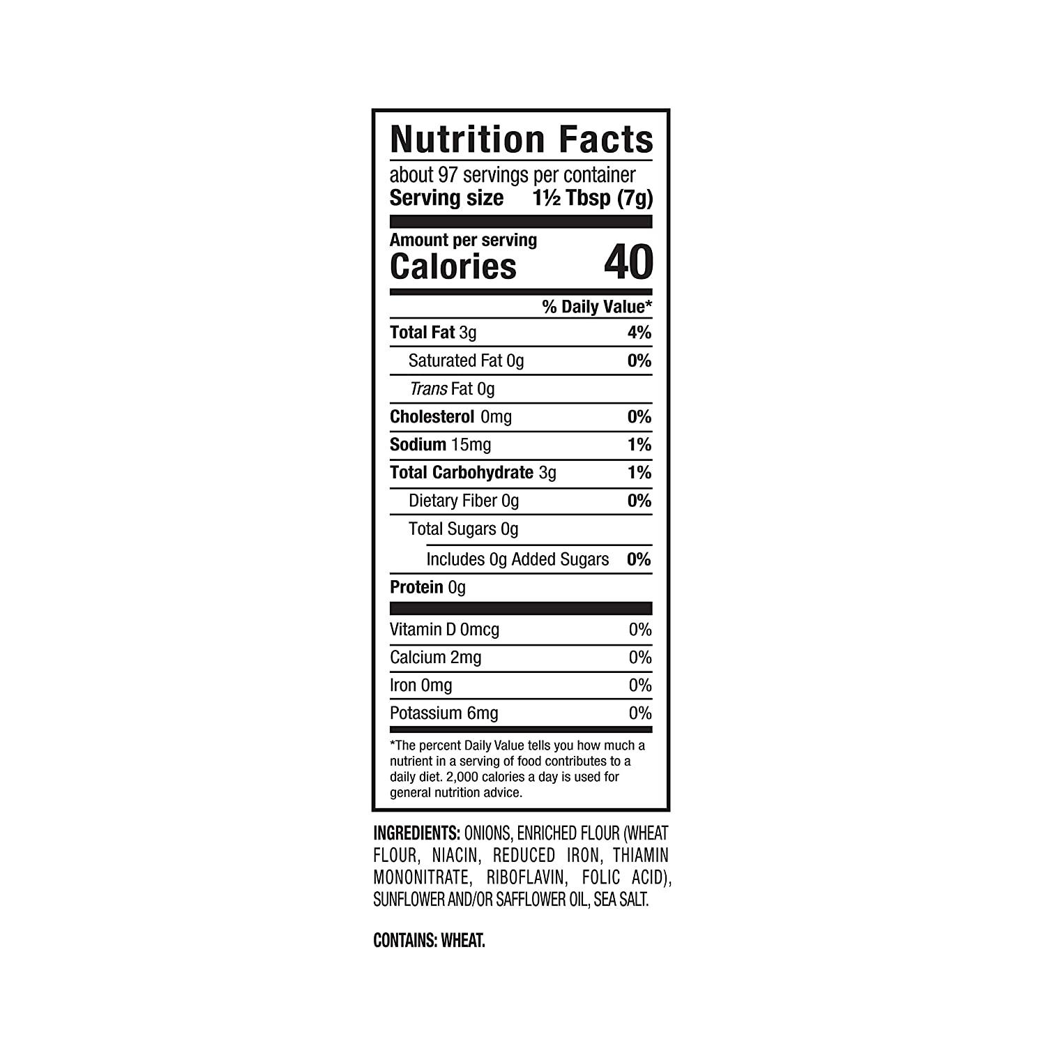 Fresh Gourmet Crispy Onions 24 Ounce Low Carb Crunchy Snack and