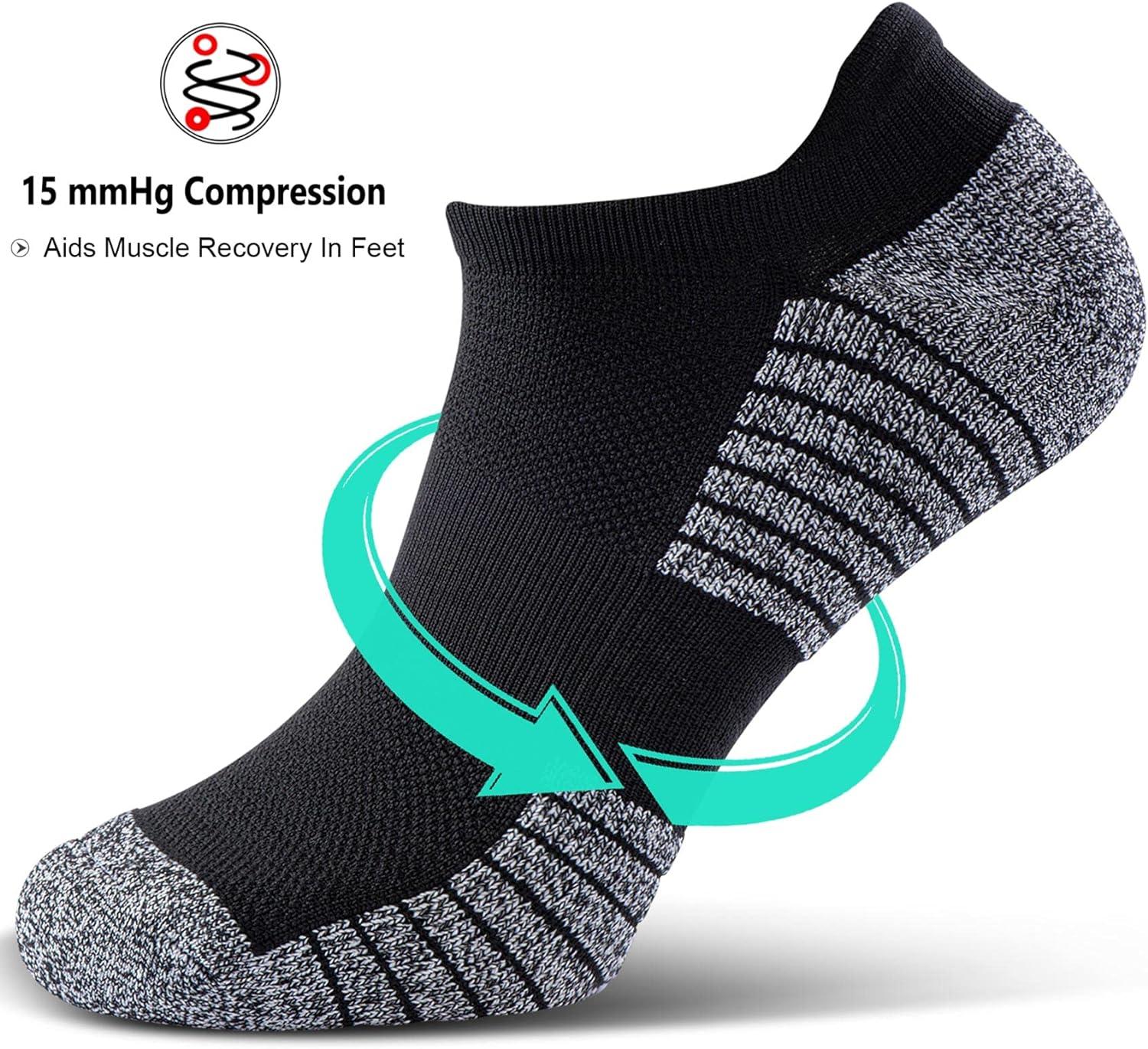 ★12/29まで限定価格★ ISSE  SOCKS Size 66 SITOISBE No Show Sports Compression Socks 8 Pack for Men and
