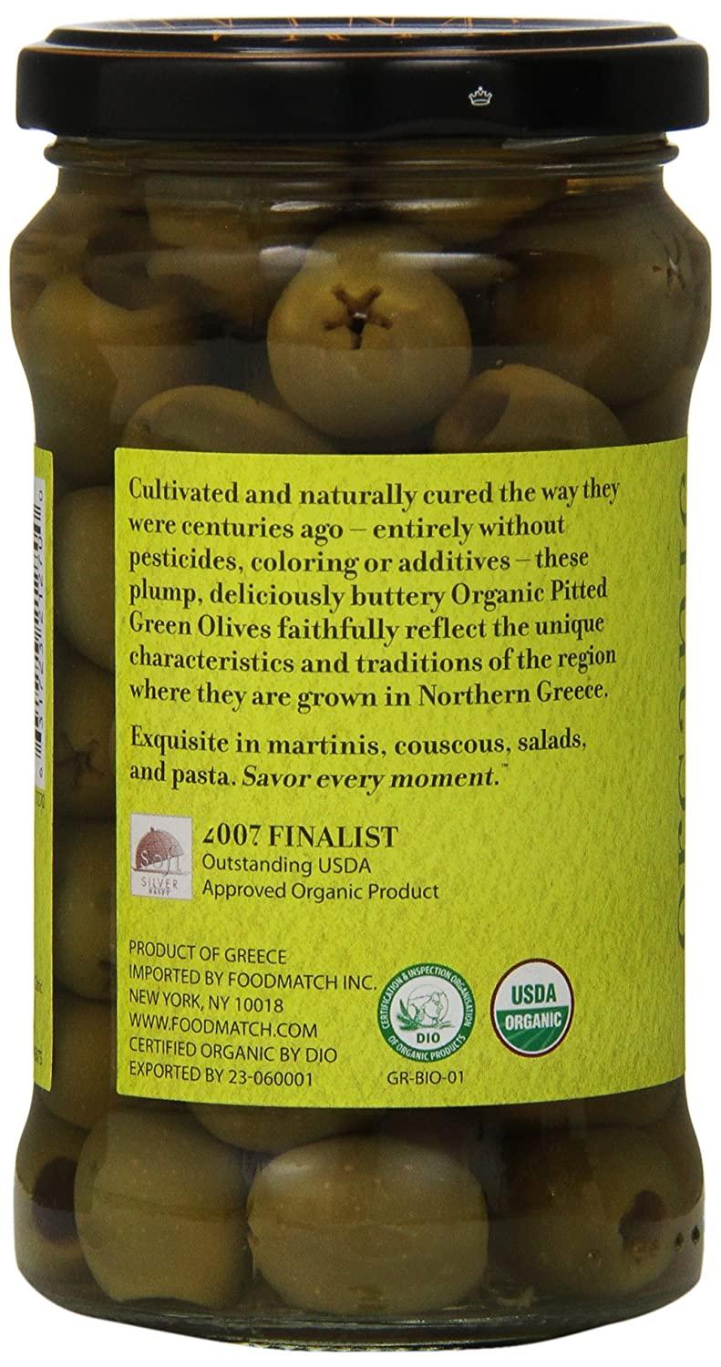 Divina Organic Pitted Green Olives, 5.3 oz