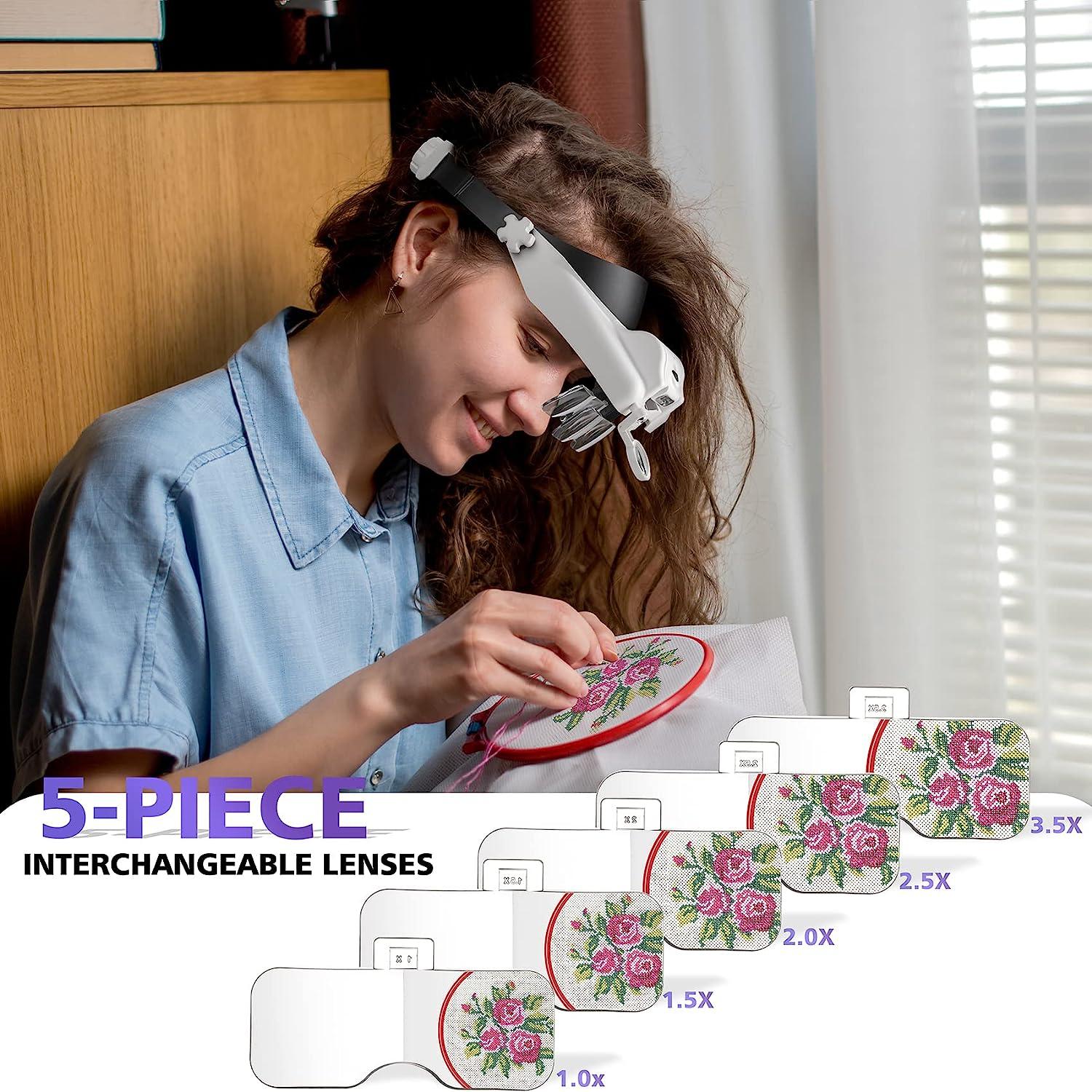 VISION AID Magnifying Glasses with A Storage Case (USB