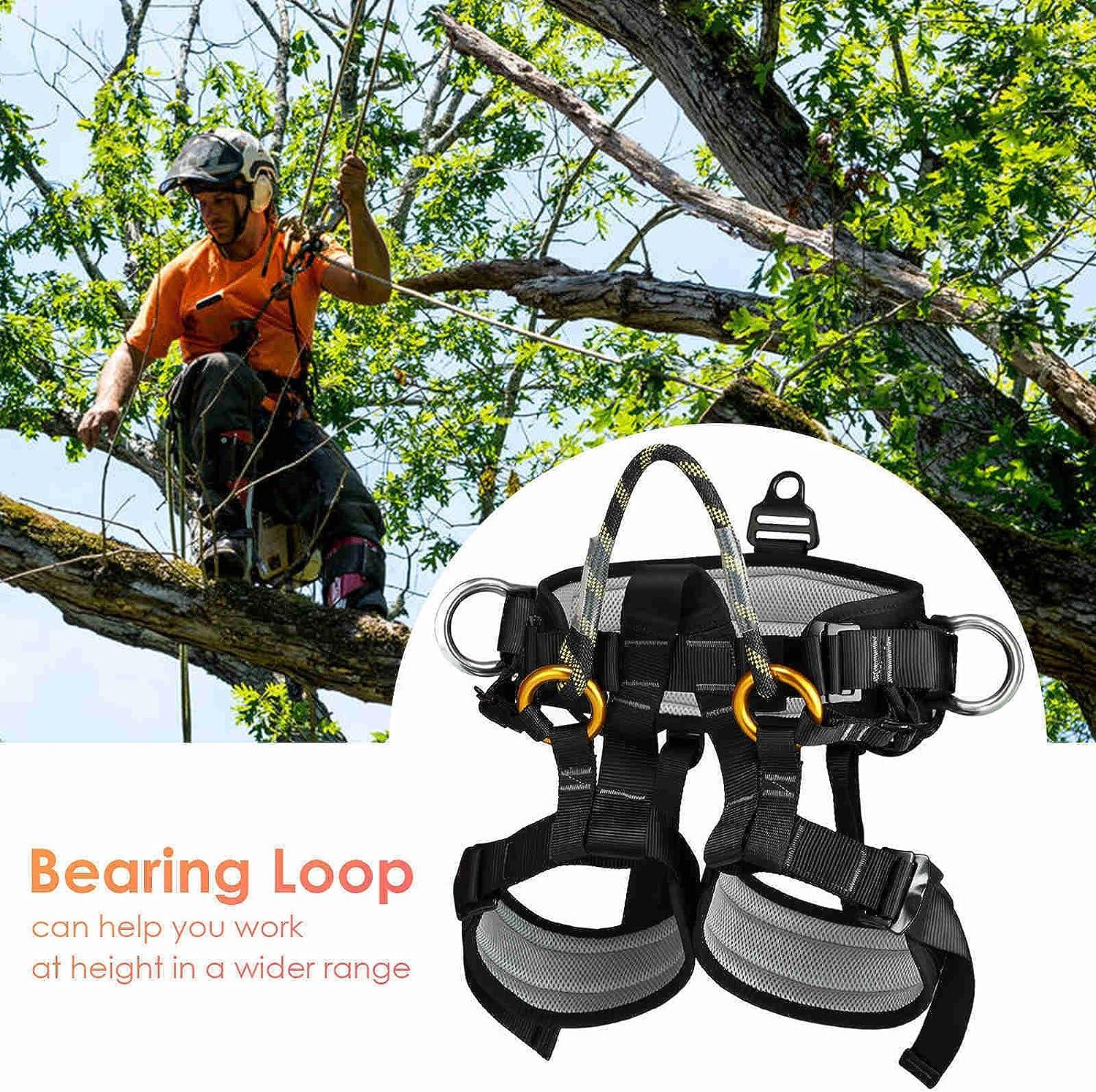 HandAcc Climbing belts, Thicken Professional Large Size Safety Seat Belts  for Tree Climbing, Rescuing Work, Rappelling and Other Outdoor Adventure  Activities