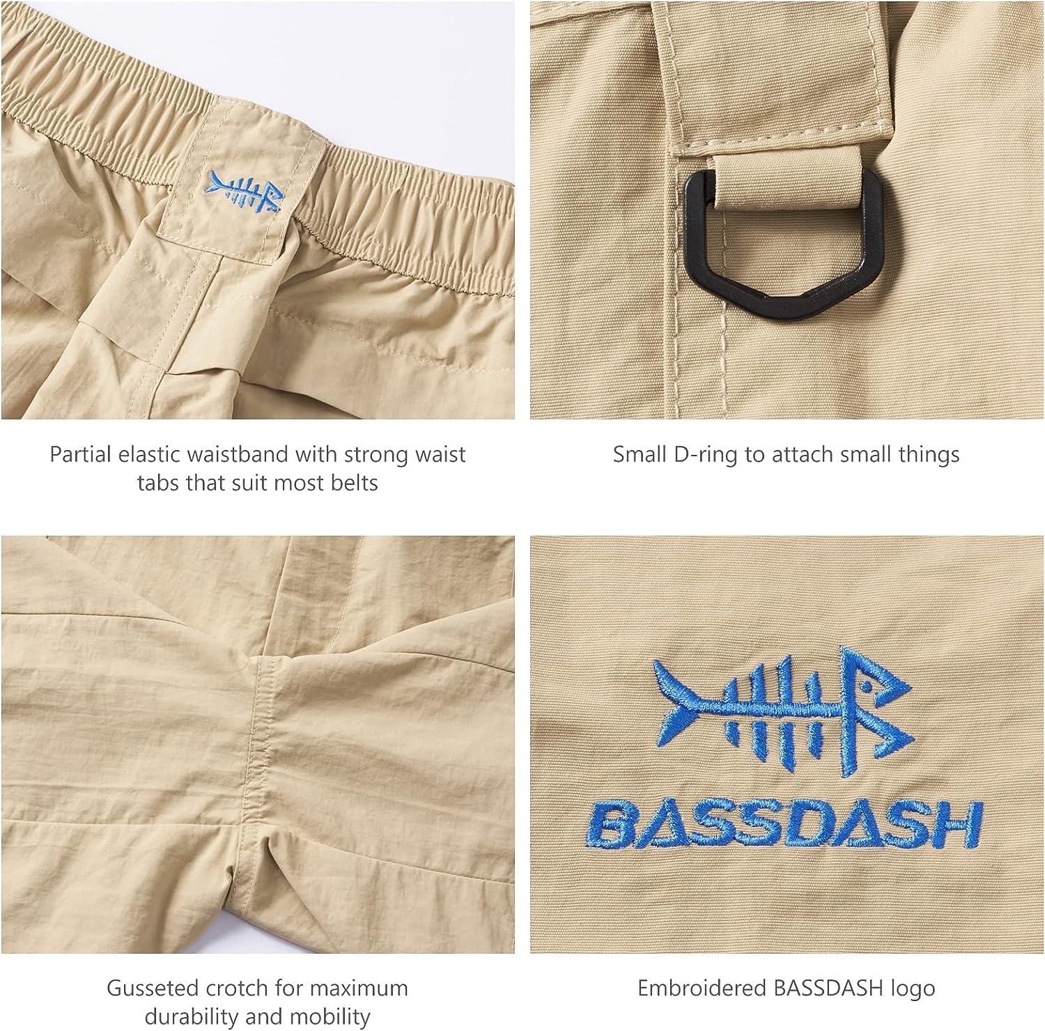 BASSDASH Men's 6” Fishing Hiking Shorts Quick Dry Multi Functional Pocket  Sz 2XL