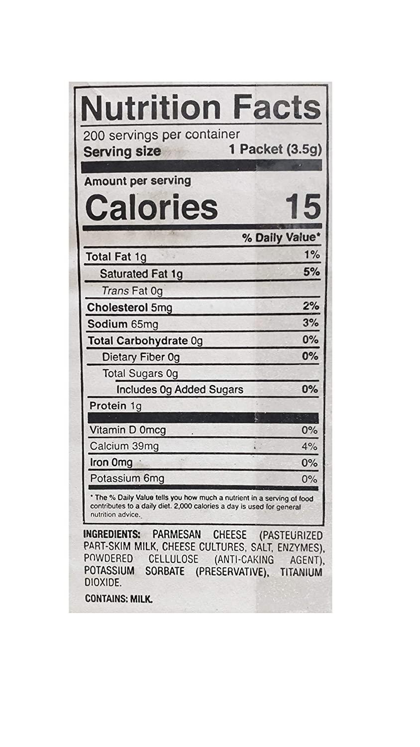 Parmesan Cheese Packets 100 Count