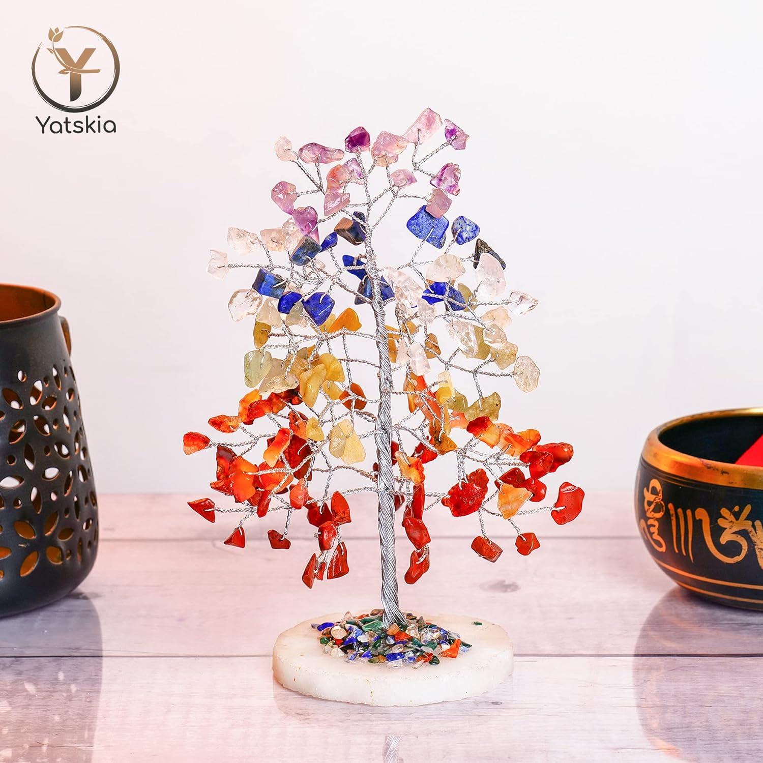 YATSKIA Chakra Tree of Life - Crystal Tree for Positive Energy - Seven  Chakra Tree - 7 Chakra Tree, Money Tree, Feng Shui Decor, Crystals and  Healing