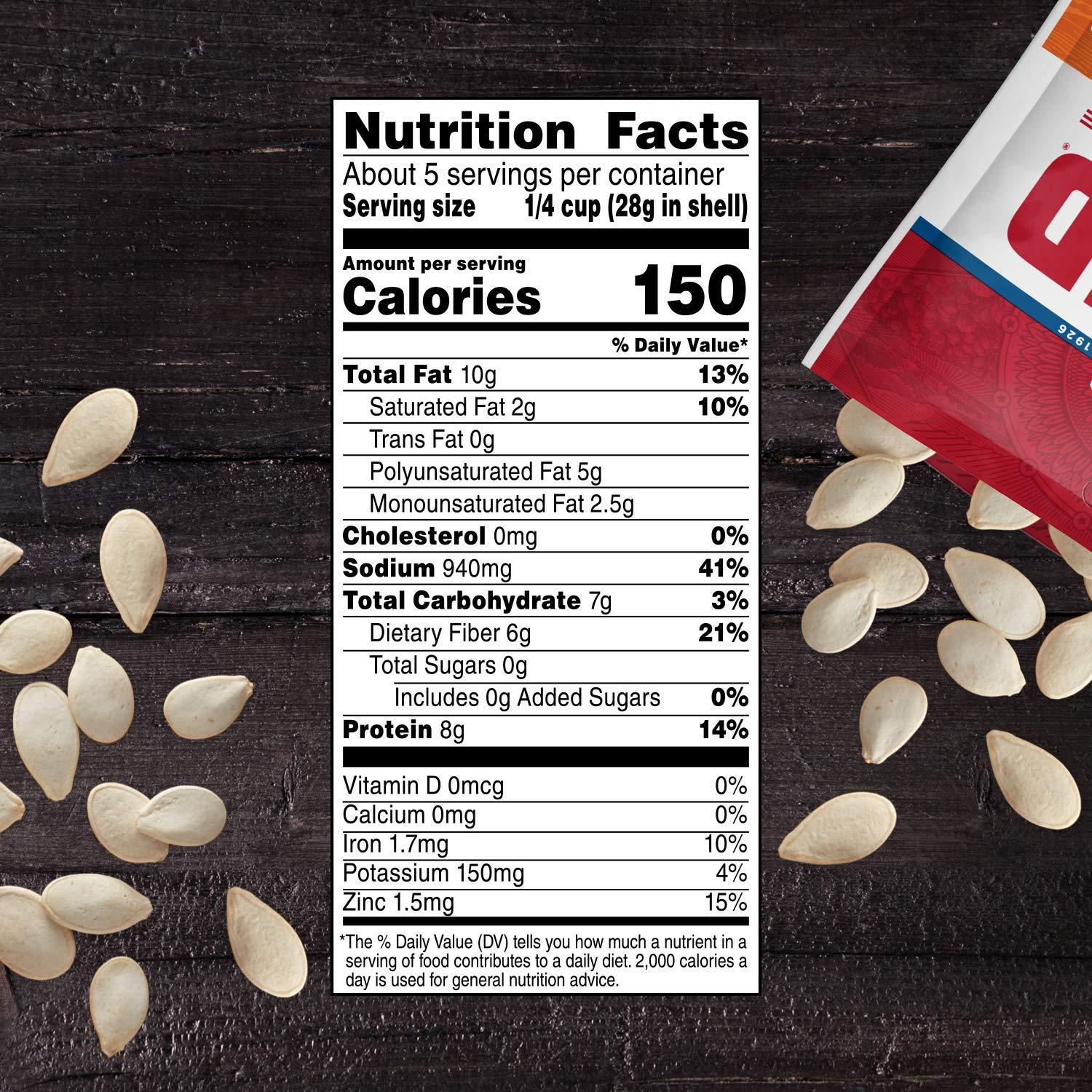 DAVID Roasted and Salted Pumpkin Seeds, 5 oz