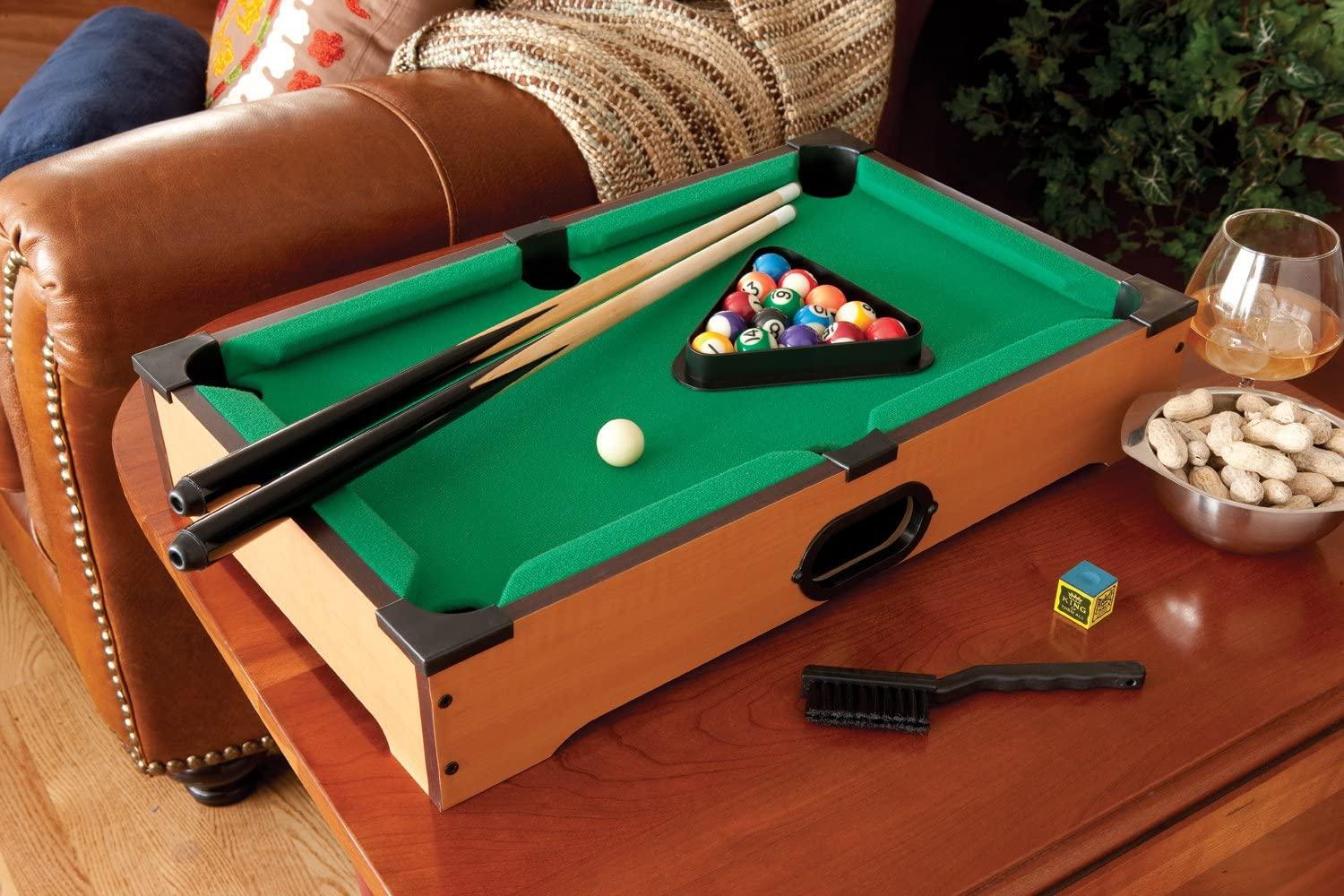 Mainstreet Classics 20Inch Table Top Miniature Billiard/Pool Game Set