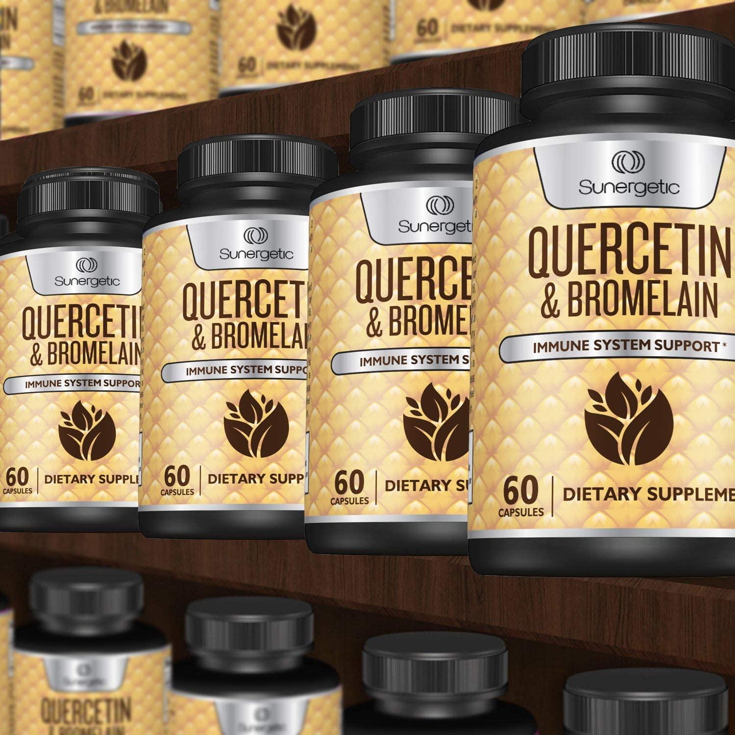 Premium Quercetin & Bromelain Supplement Powerful Quercetin Bromelain Complex to Help Support