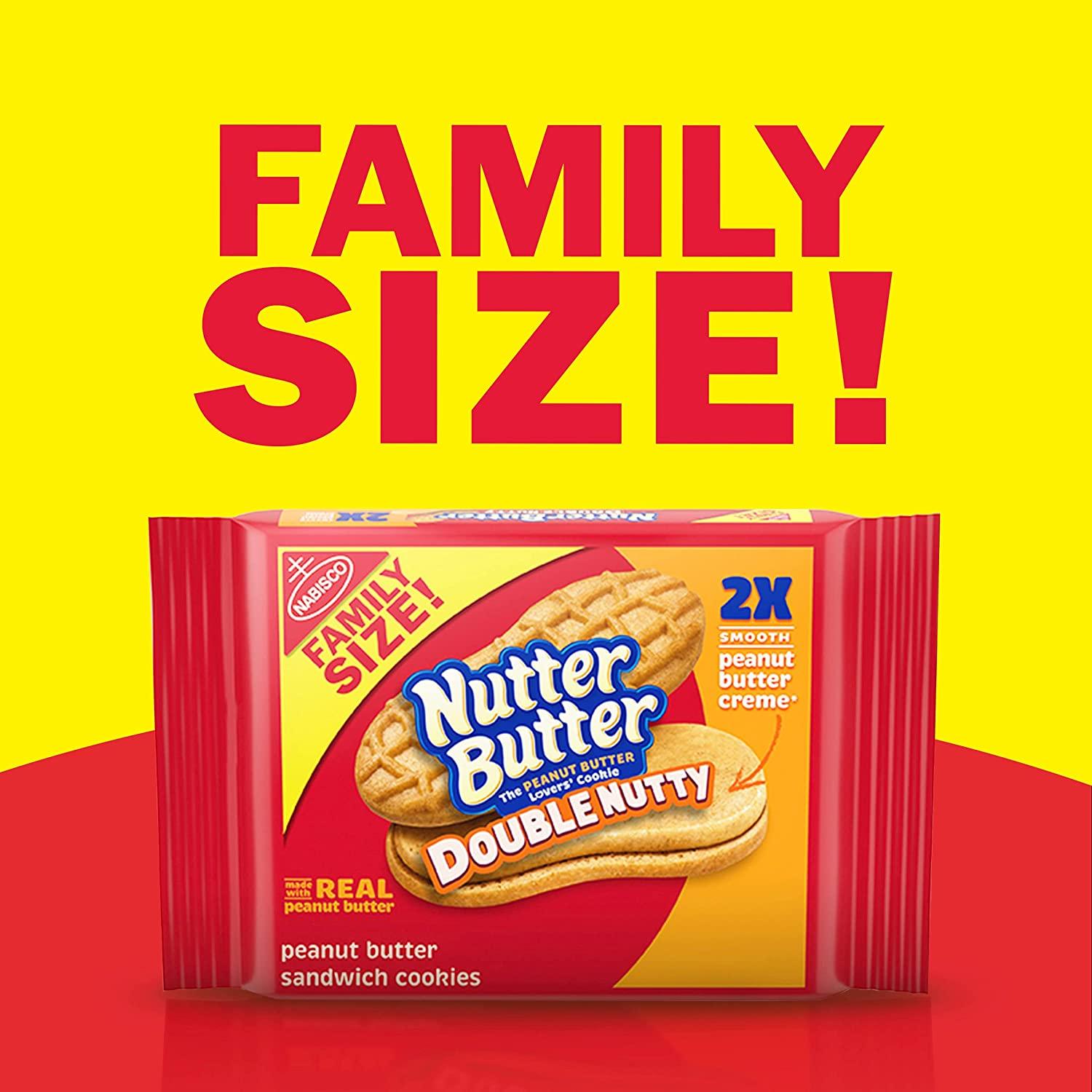 Nutter Butter Double Nutty Peanut Butter Cookies Family Size