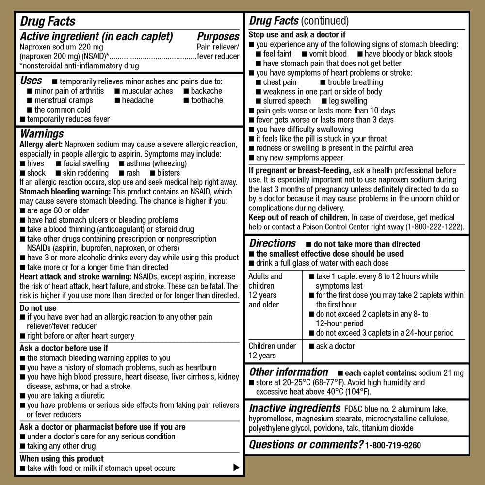 Good Sense Naproxen Sodium Tablets 220 mg and GoodSense Arthritis Pain