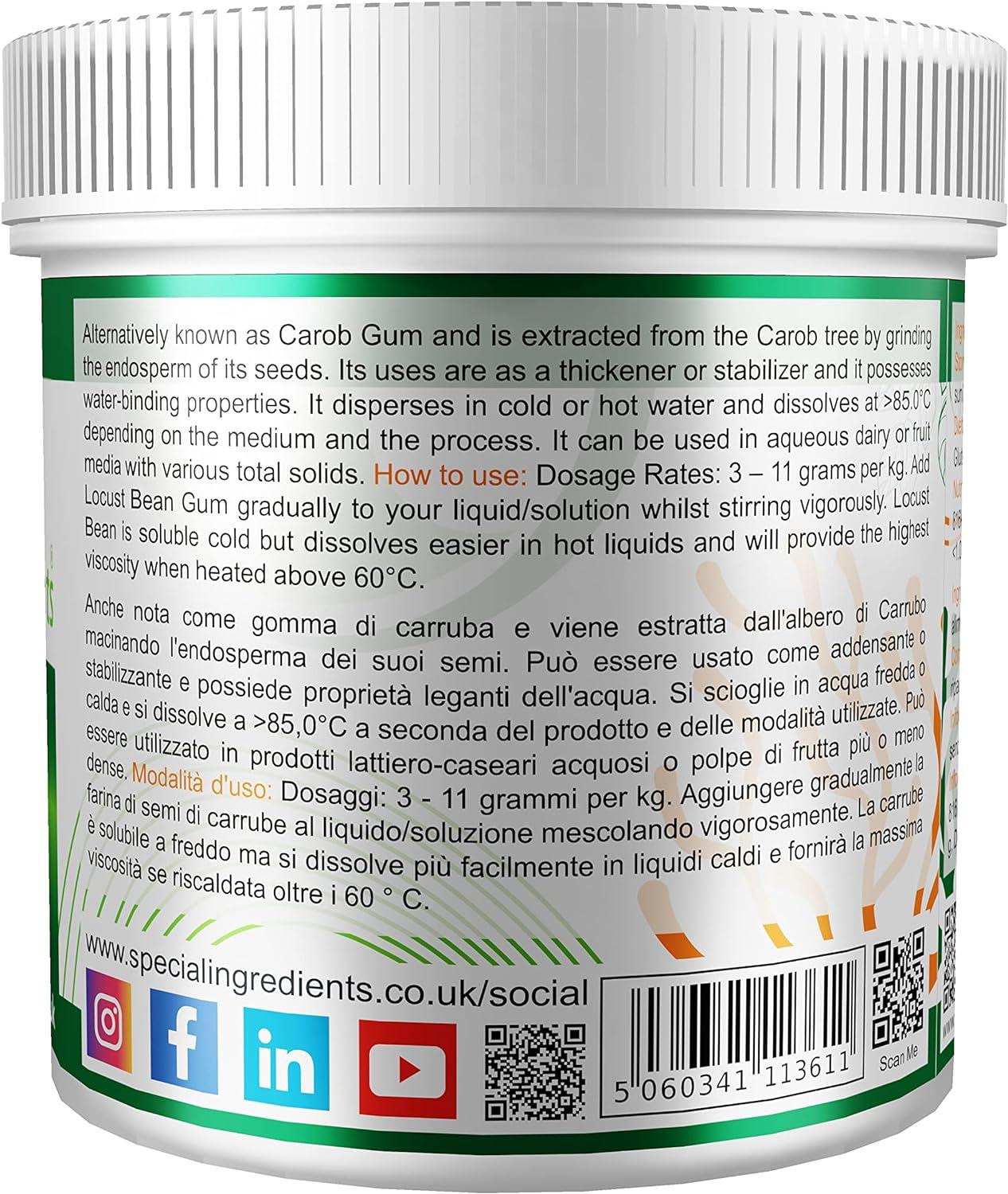 Special Ingredients Locust Bean Gum Powder 100g Premium Quality Locust Bean Gum Powder 100 g