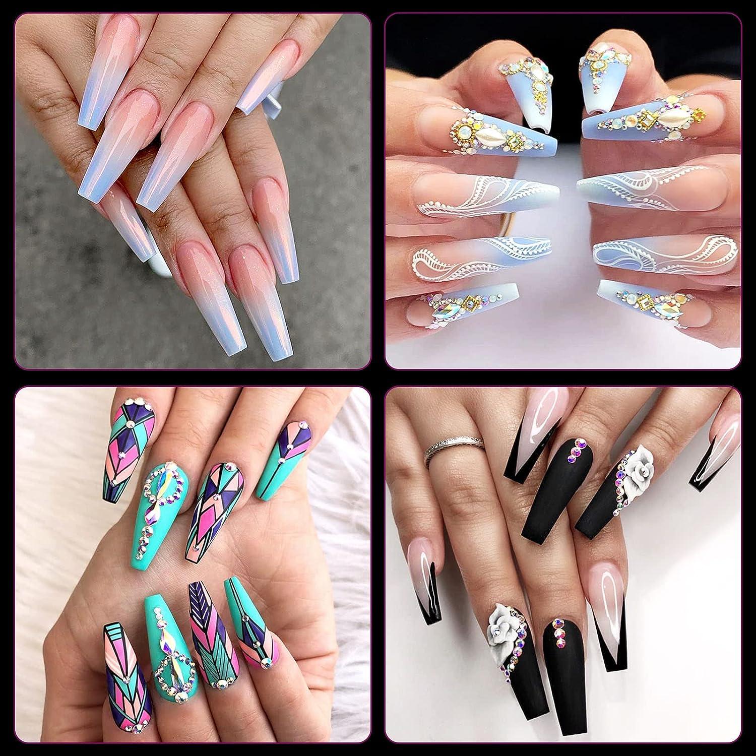 184 New Acrylic Nail Designs Stock Photos, High-Res Pictures, and Images -  Getty Images