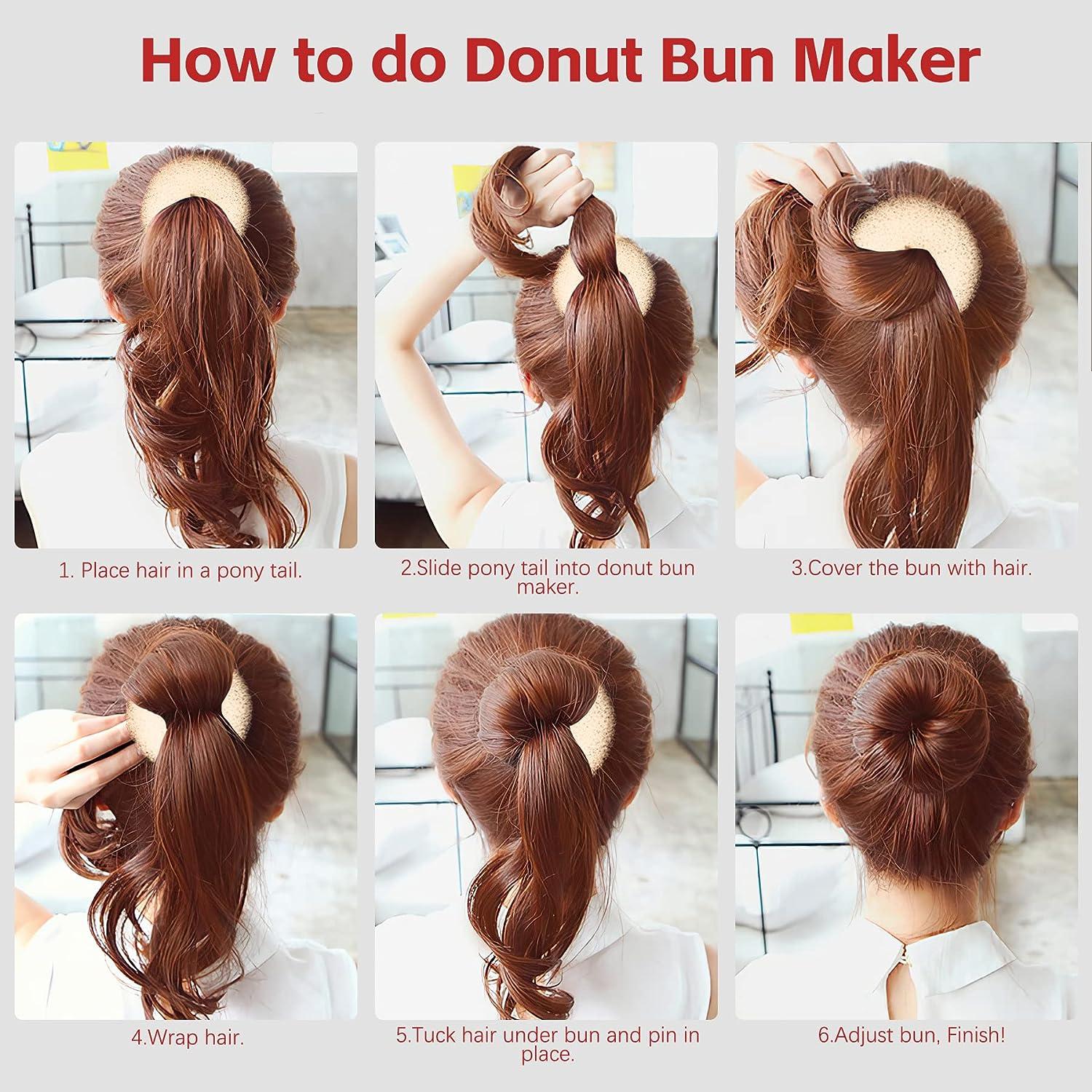 Hair Bun Maker Set 6 PCS, Ring Style Hair Bun Donut Lebanon | Ubuy