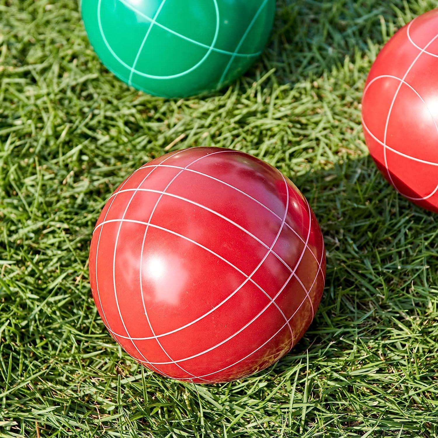 Aivalas Bocce Ball Replacement Straight line Pattern Red