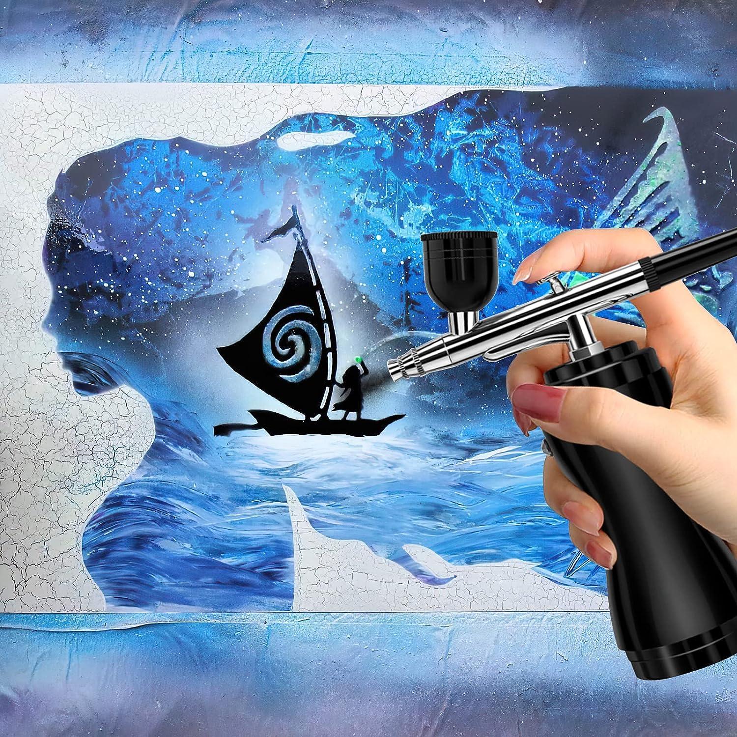 Airbrush Kit Compressor Air Brush Kit Mini Art Painting Gun