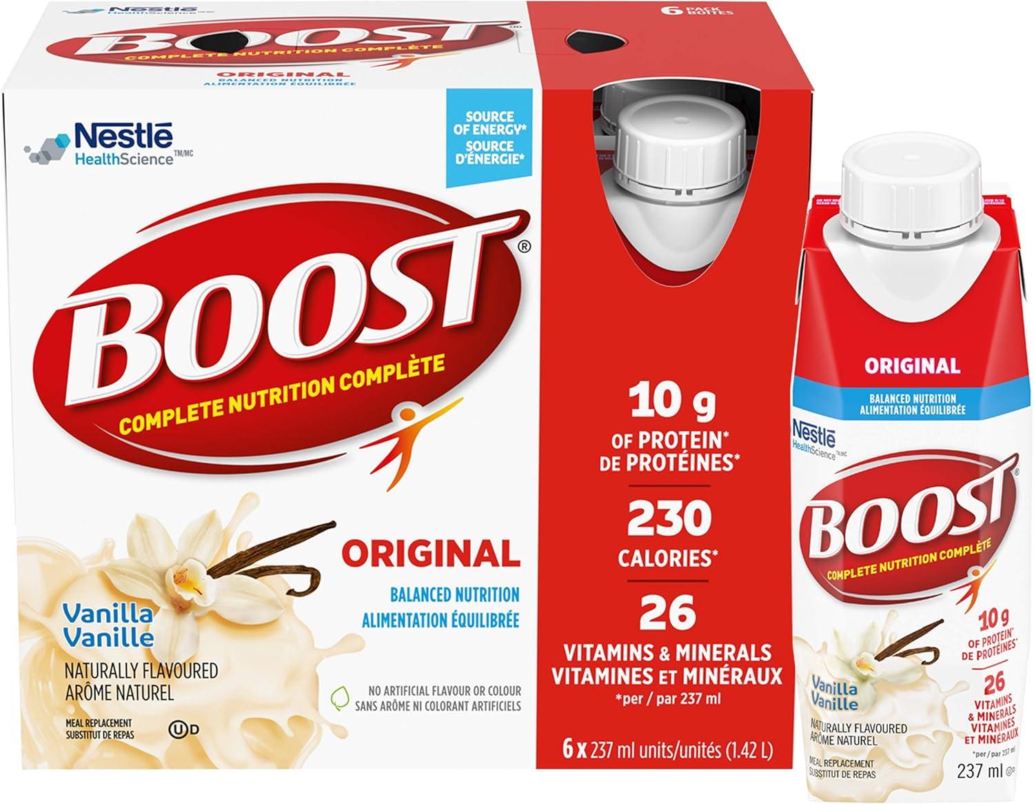 BOOST Original Meal Replacement Drink 237 ml 6 Count Variety Pack (Box Of 4) (Packaging May Vary) & Original Meal Replacement Drink Vanilla 24 x 237 ml - PACKAGING MAY VARY | BOOST Original Meal Replacement Drink 237 ml 6 Count Variety Pack (Box Of 4) (Packaging May Vary) & Original Meal Replacement Drink Vanilla 24 x 237 ml - PACKAGING MAY VARY |