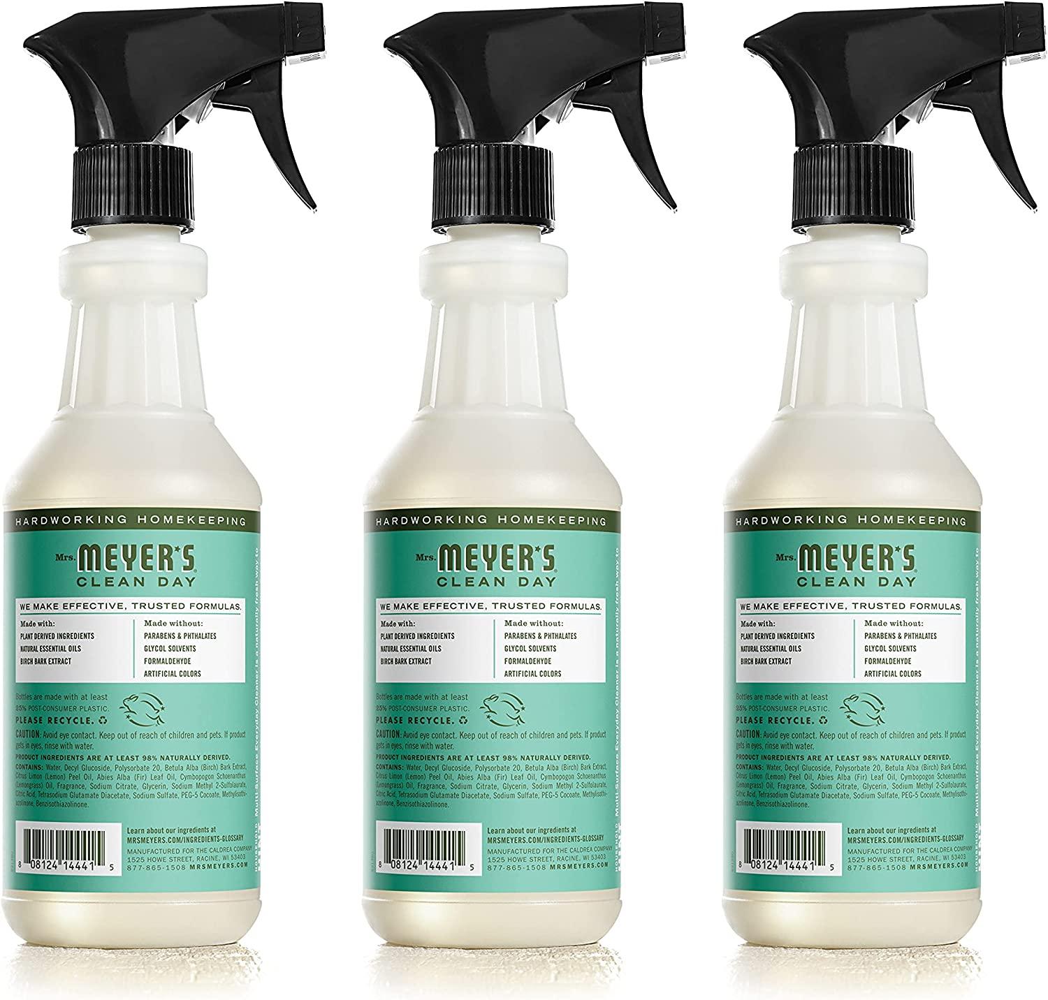 Mrs. Meyer's Basil AllPurpose Cleaner Spray â€“ 16 Fl Oz (Pack of 3
