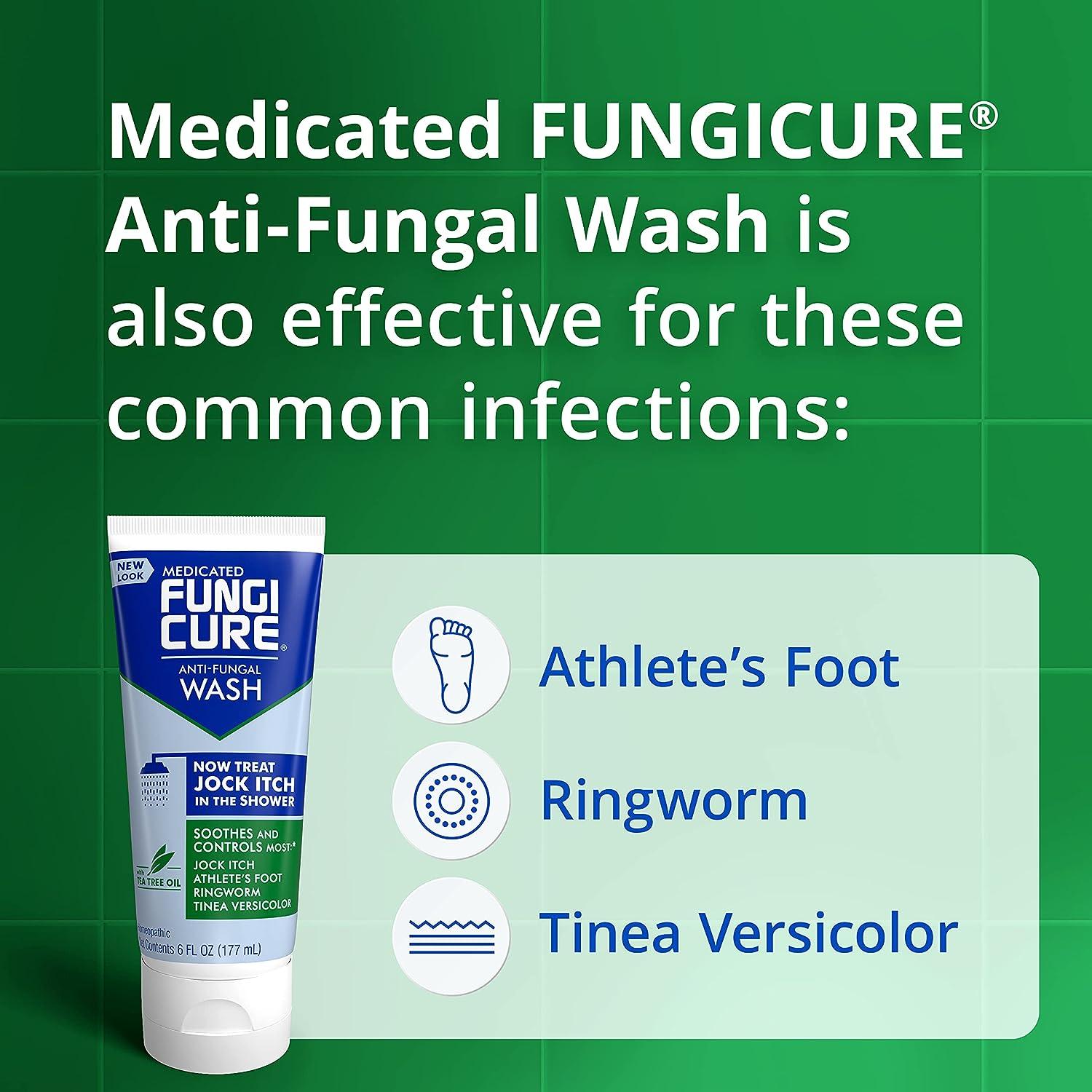 FUNGICURE Medicated AntiFungal Jock Itch Wash 6 Fl Oz